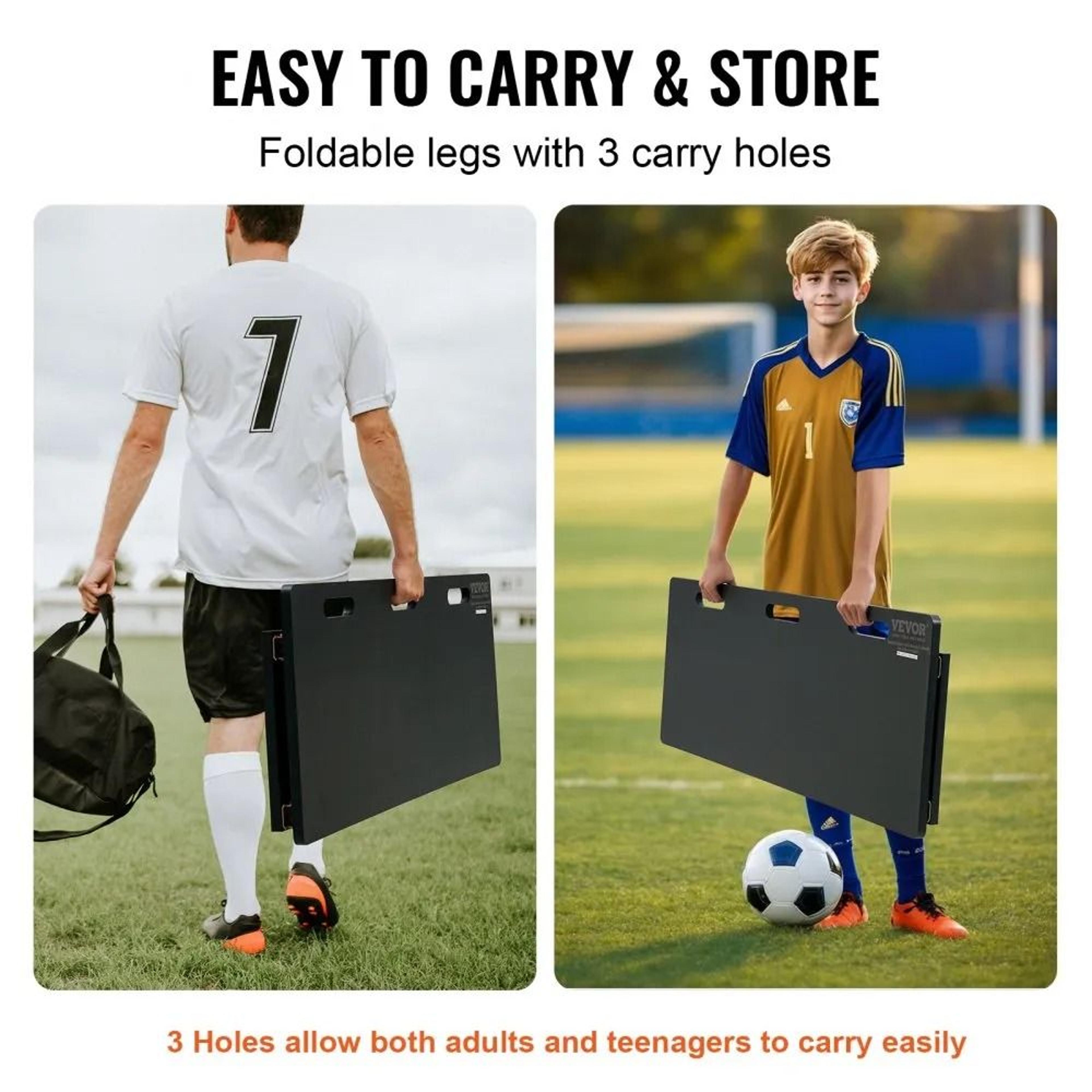 Portable Soccer Rebounder Board With DualAngle Training For Passing  Shooting Practice 3