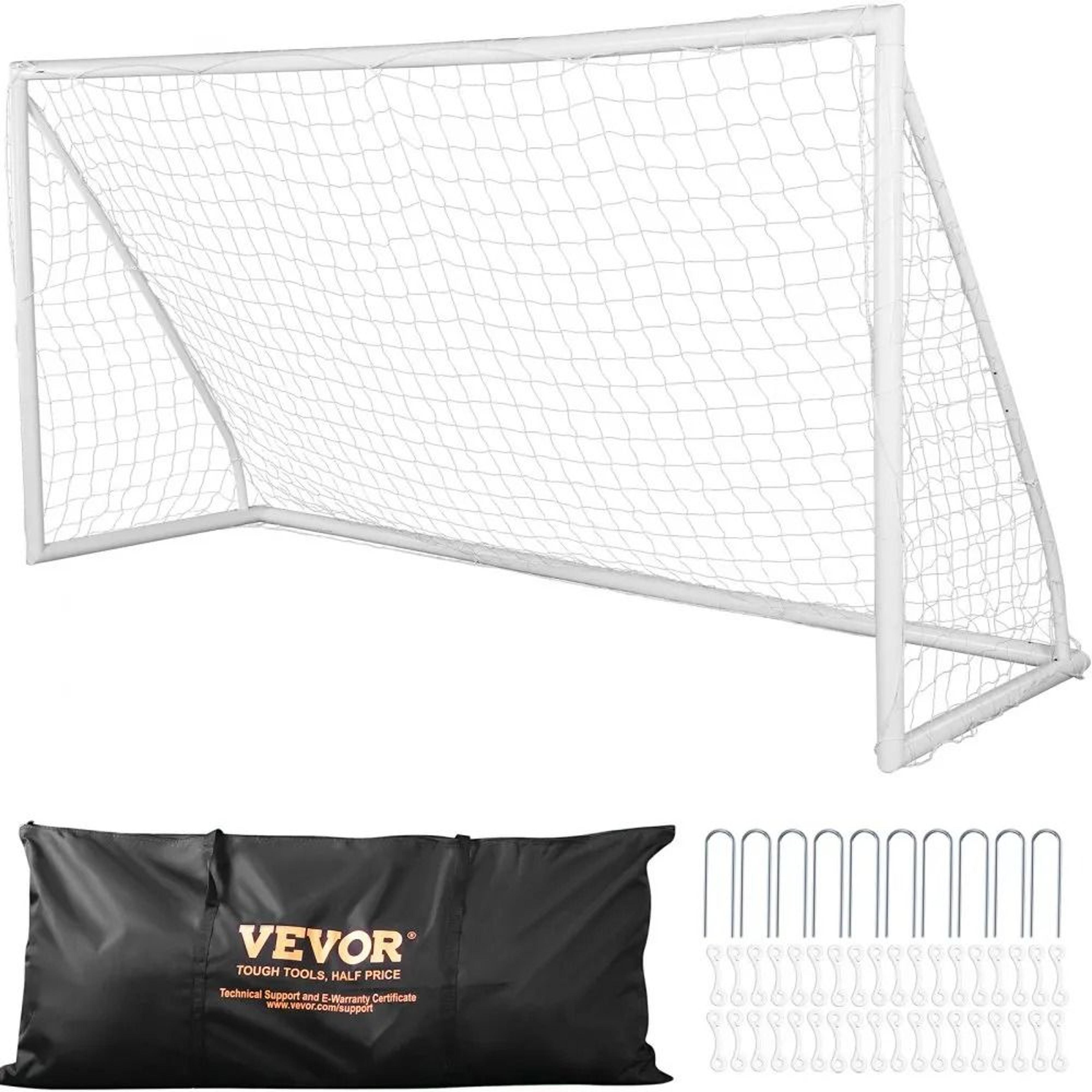 portable soccer goal with carry bag for backyard training & outdoor practice