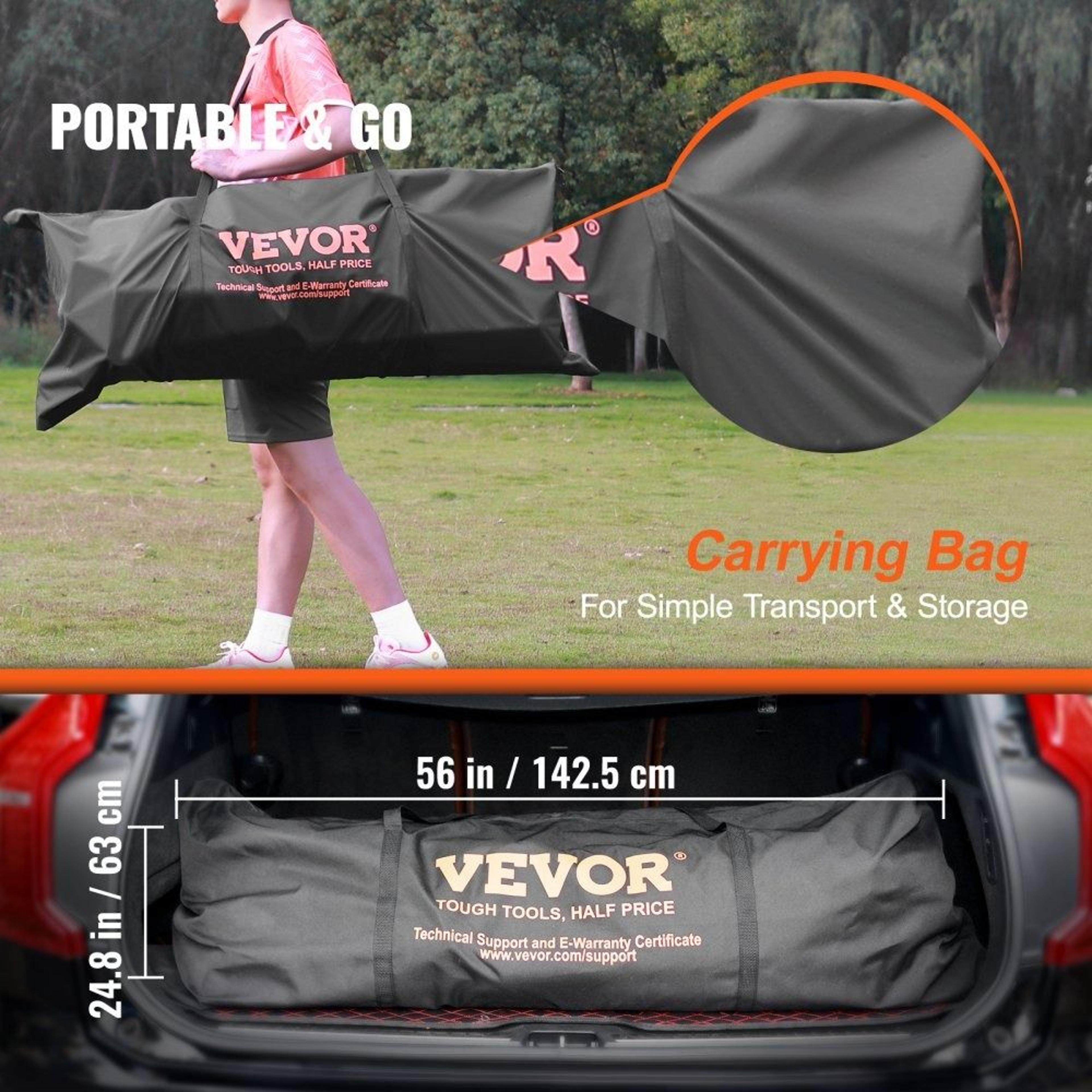 Portable Soccer Goal With Carry Bag For Backyard Training  Outdoor Practice 2