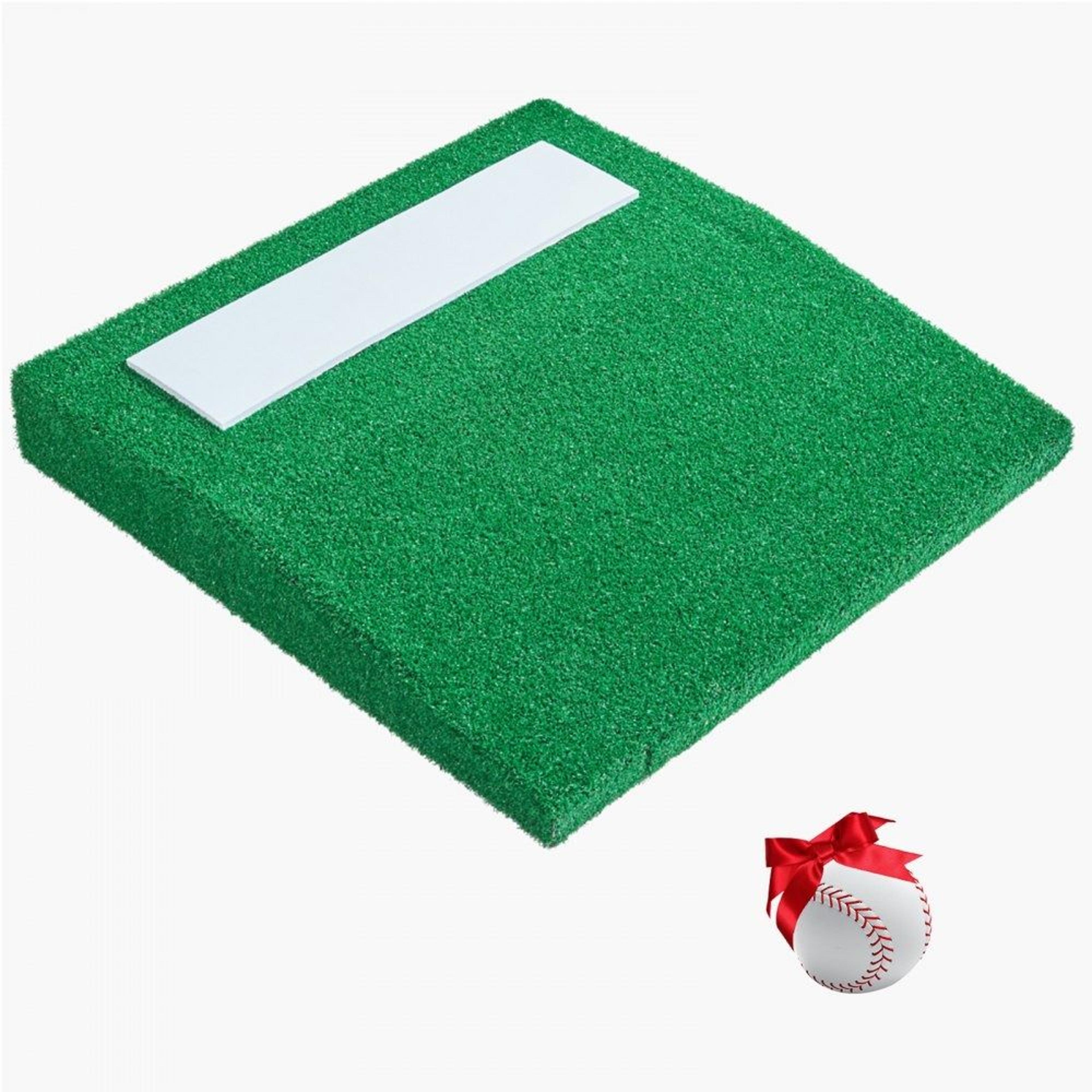 portable pitching mound for baseball & softball training with anti fade turf and carry handle