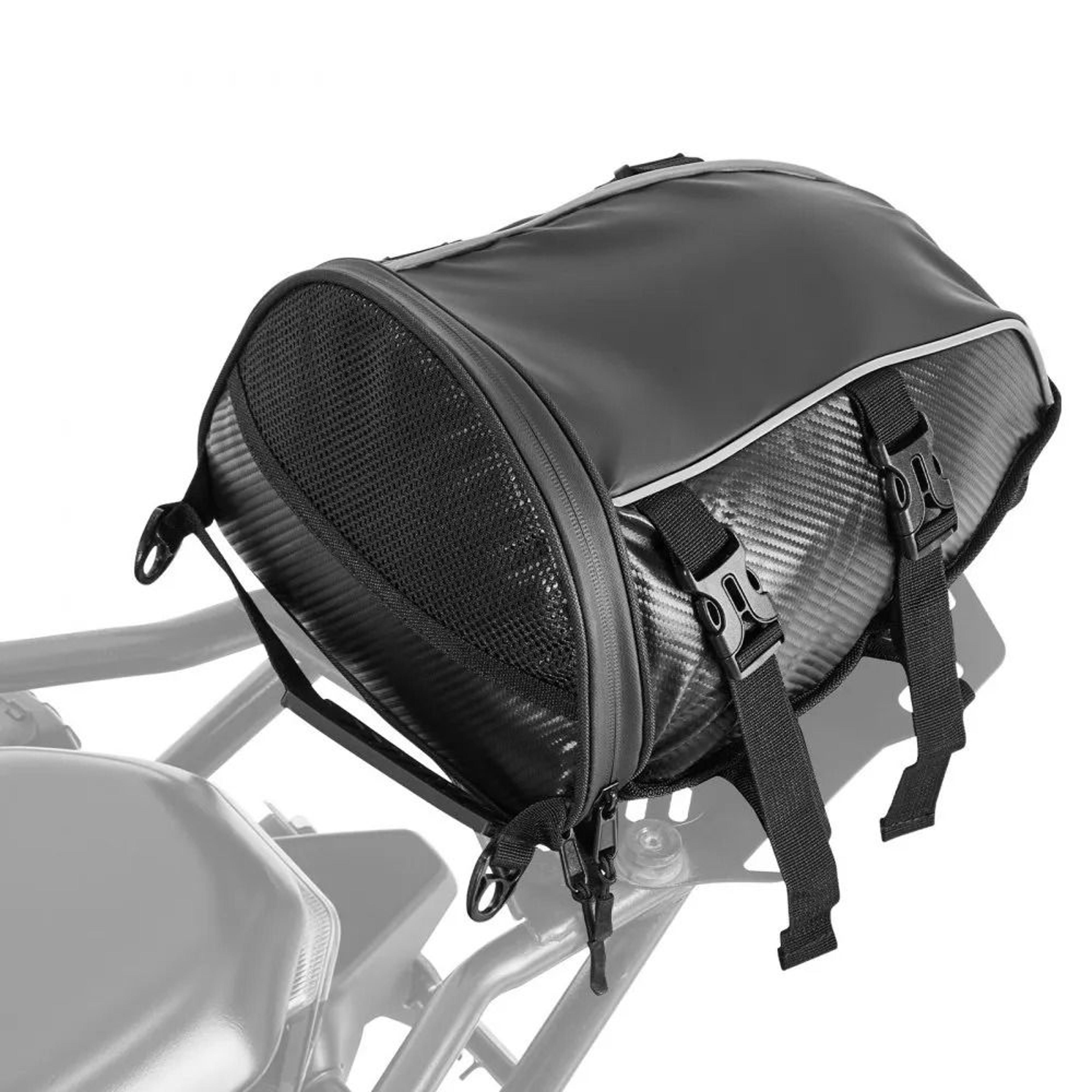 motorcycle tail bag 10l waterproof rear seat storage bag for commuting & travel