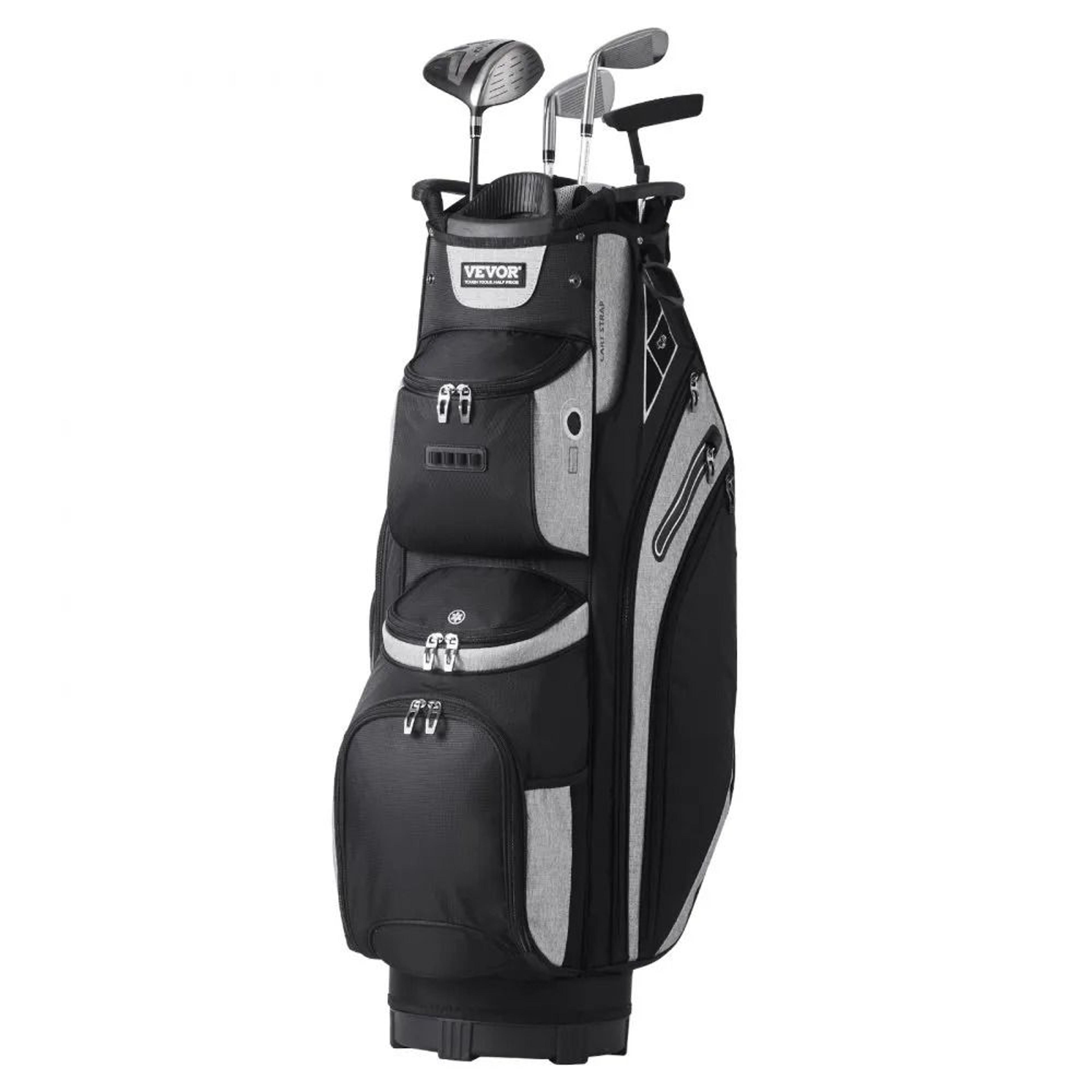 premium golf cart bag with 14 way organizer & 13 pockets