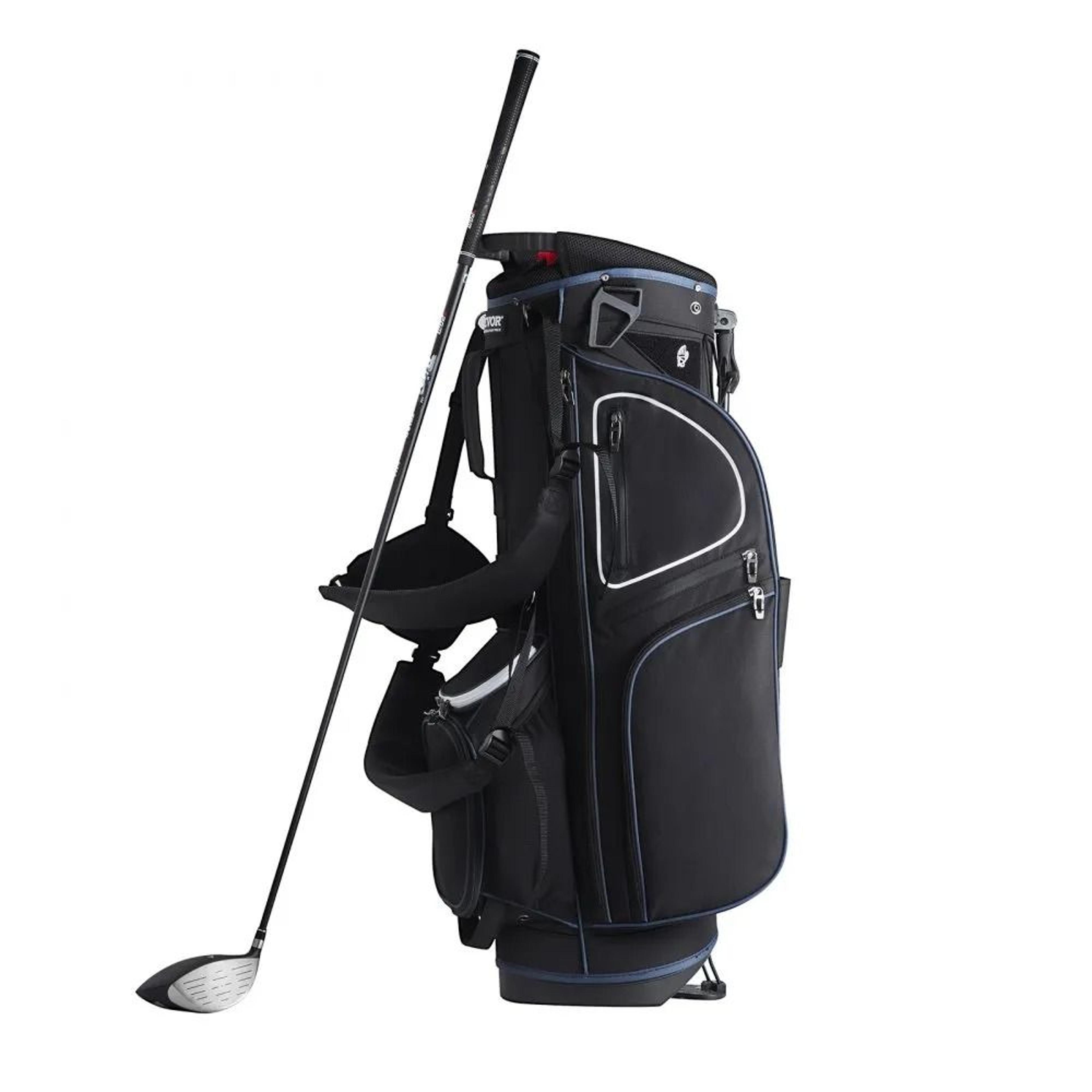 Golf Cart Bag With 14Way Divider  11 Pockets Waterproof Stand Bag 10