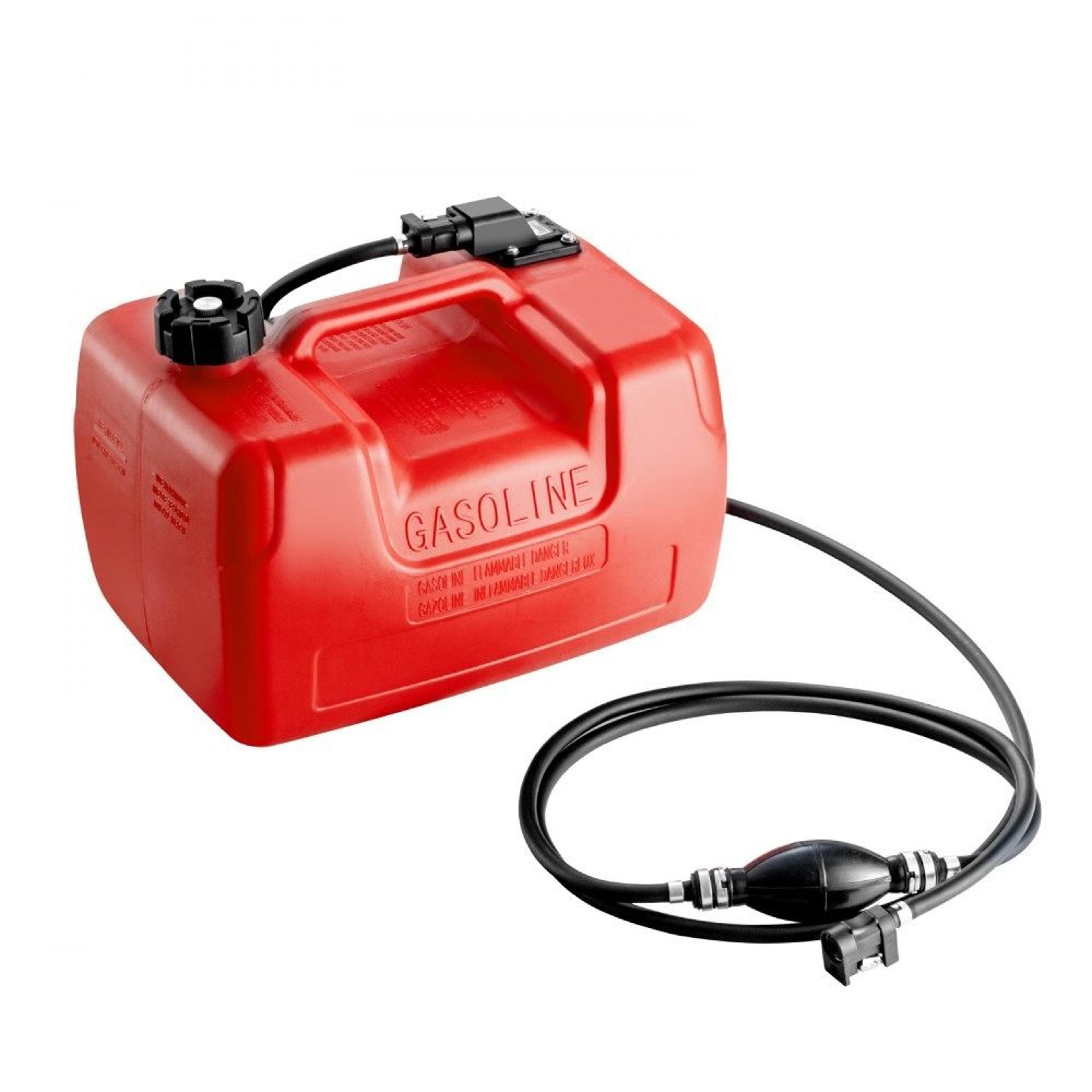 3.17 gallon portable marine fuel tank with hose & gauge