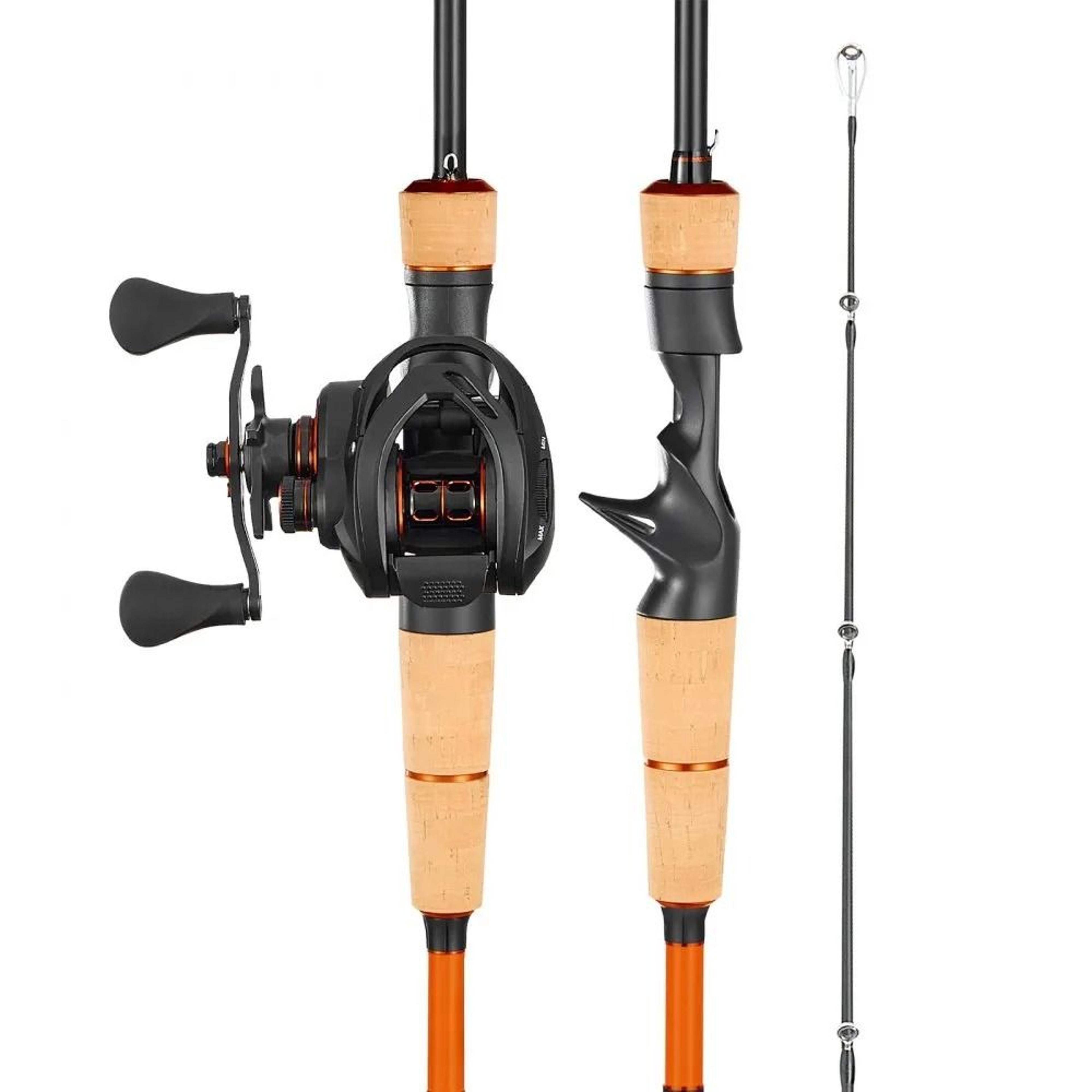 im7 carbon fiber baitcasting fishing rod and reel combo for bass