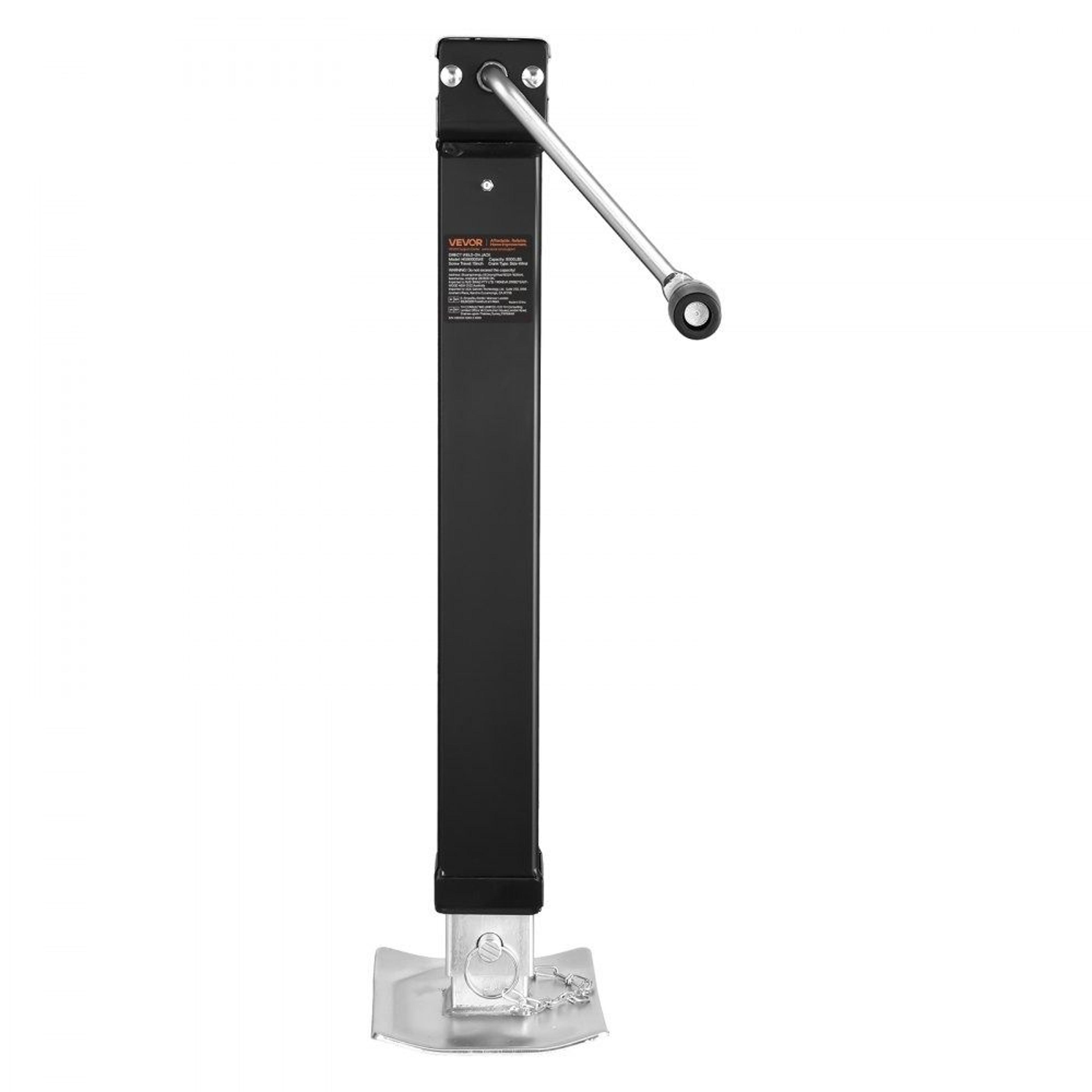 Heavy Duty Trailer Jack 8000 Lbs With Swivel Pipe Mount For RV  Utility Trailers 7