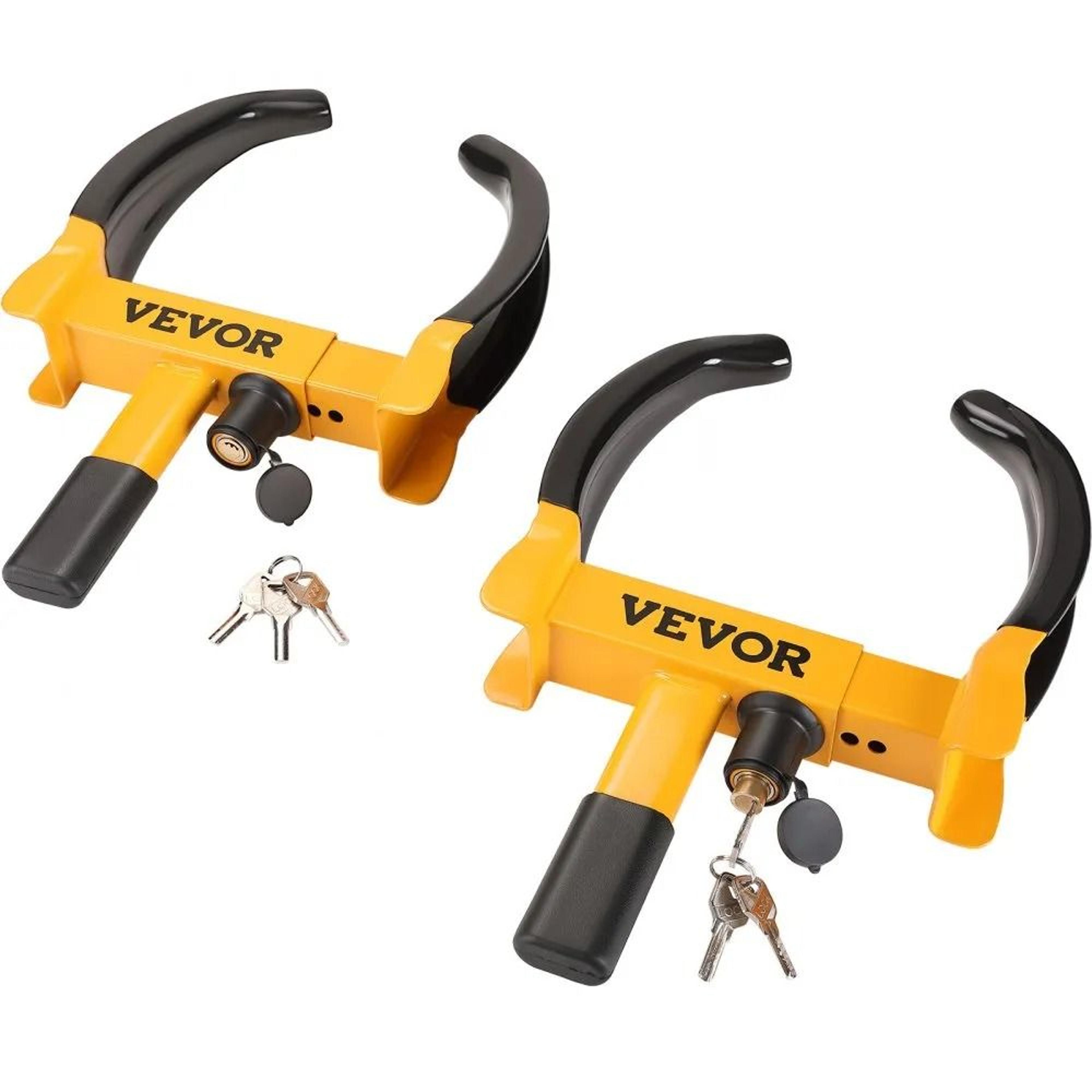 universal wheel lock clamp 2 pack heavy duty trailer wheel lock for cars rvs atvs & boats