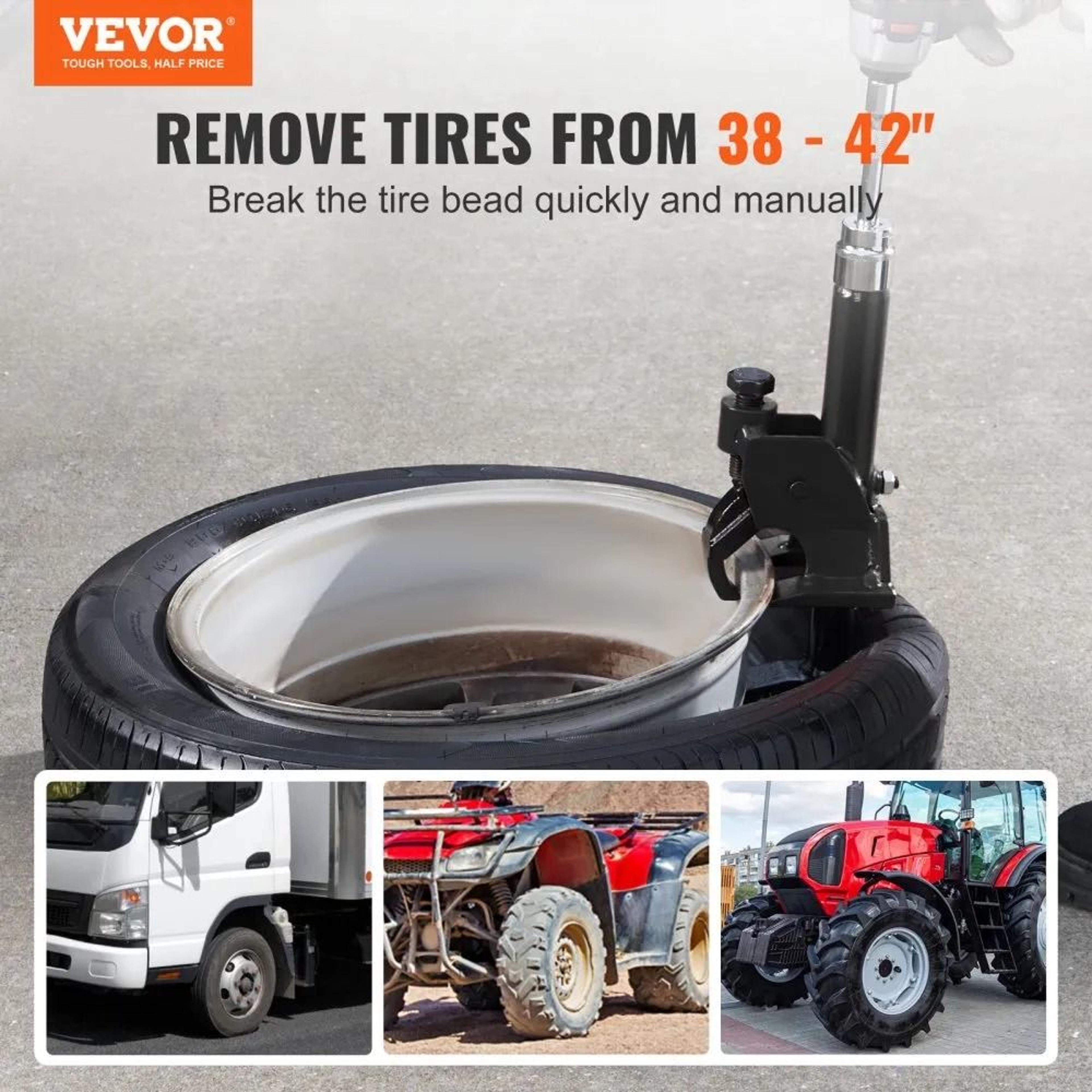 Heavy Duty Tire Bead Breaker Tool For 3842 Inch Tires Manual Tire Changer For Trucks  ATVs 2