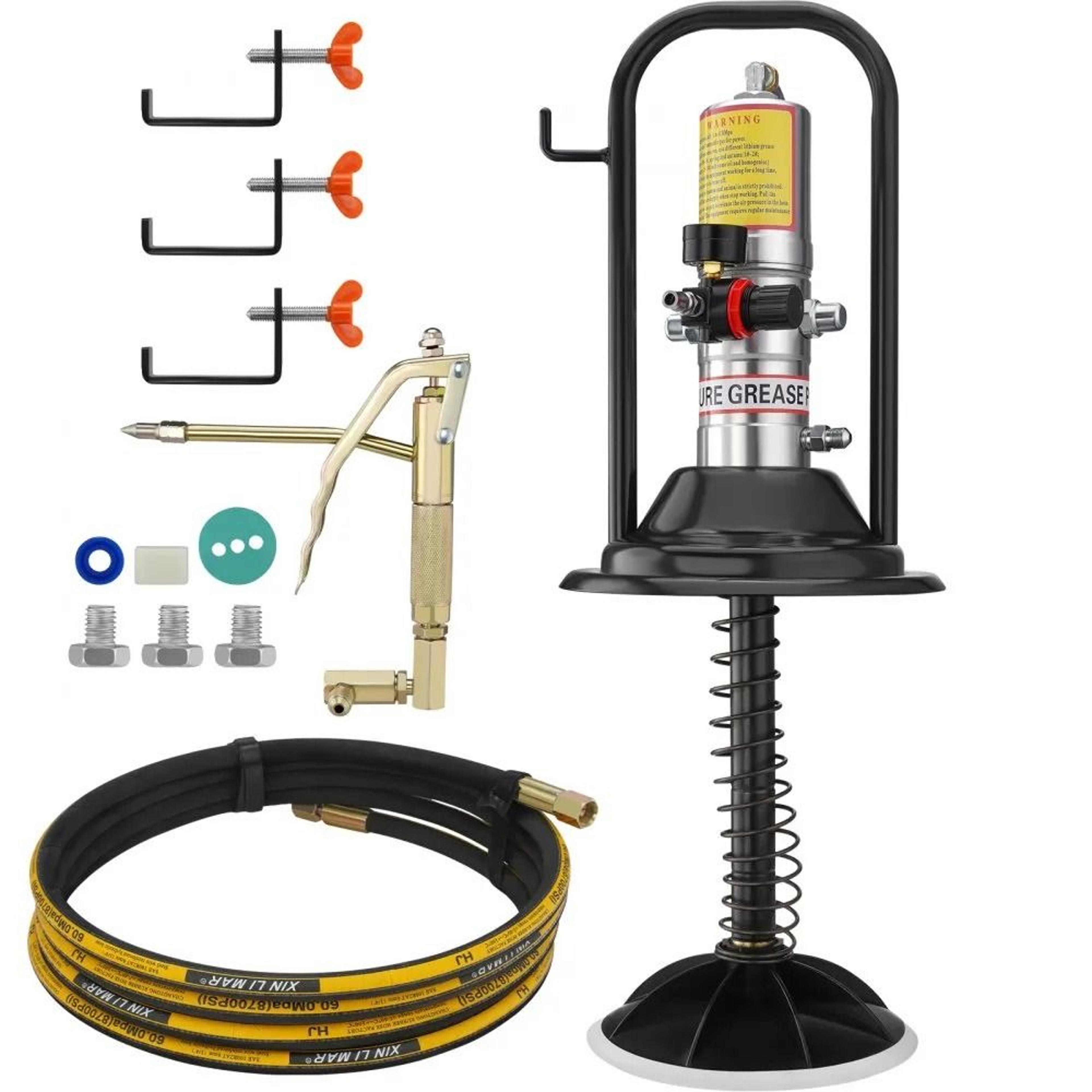 pneumatic grease pump air operated lubrication system with 13 ft high pressure hose