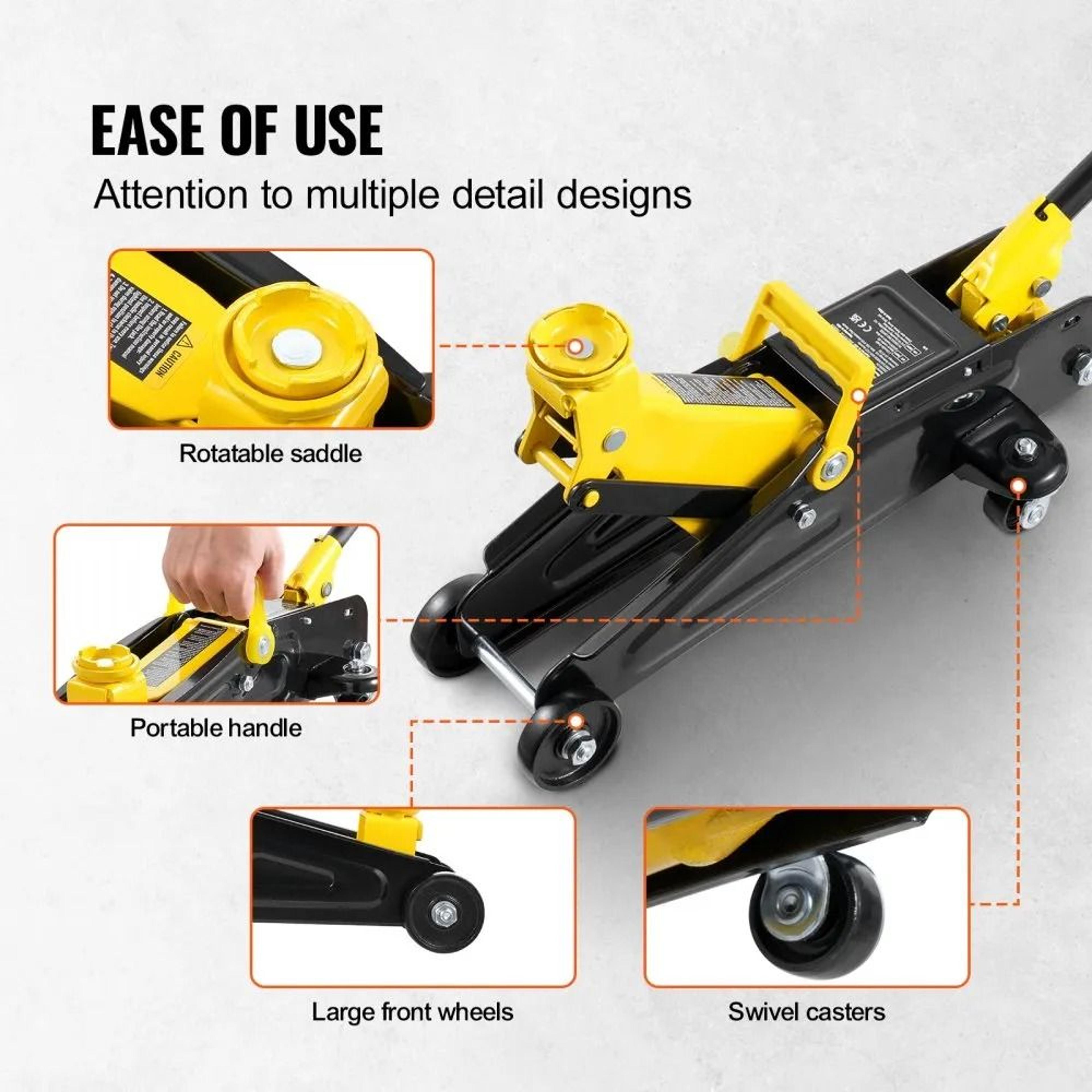 2 Ton Low Profile Hydraulic Floor Jack For Cars SUVs  Light Trucks 6