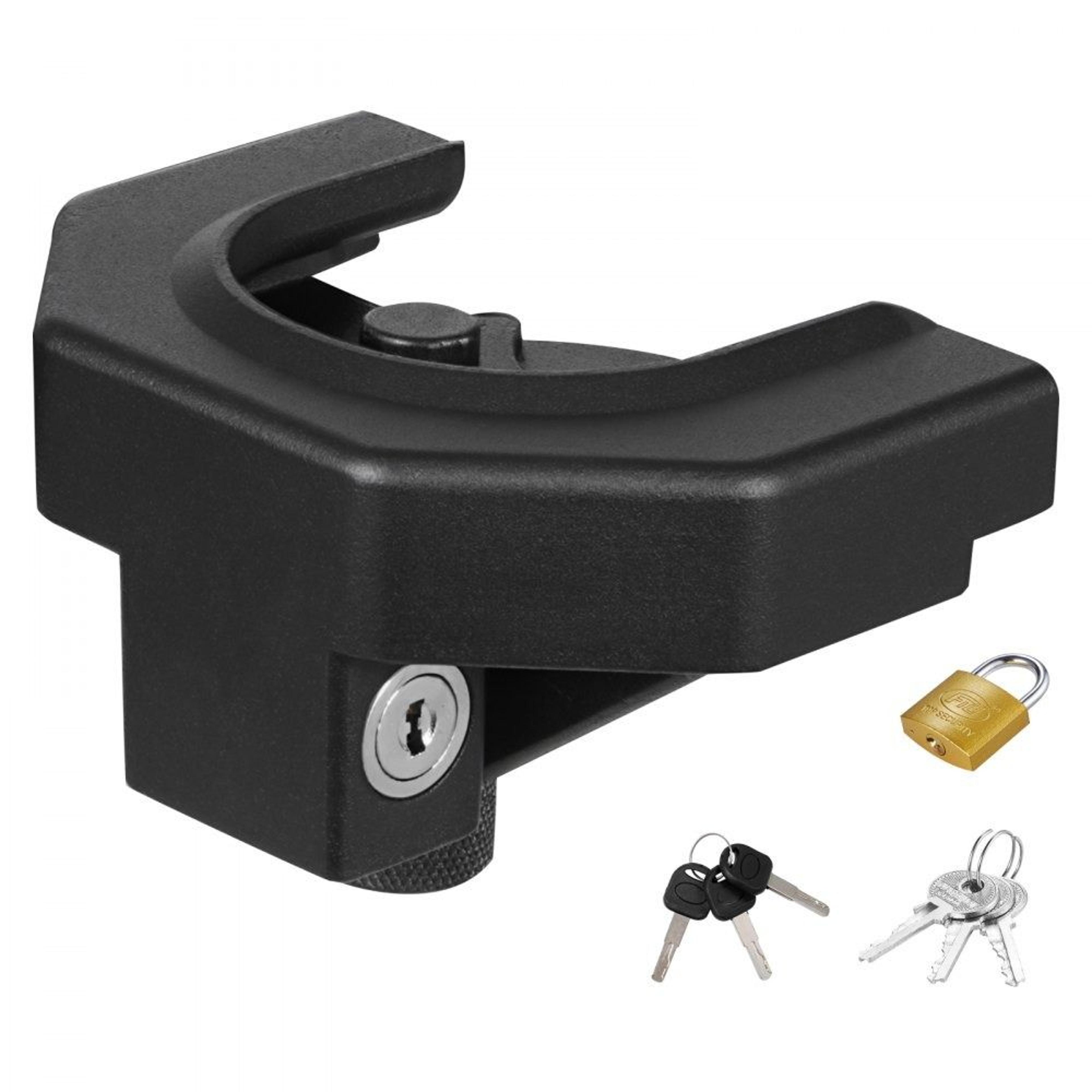 heavy duty trailer hitch lock kit for 2-5/16 in couplers with padlock & 3 keys