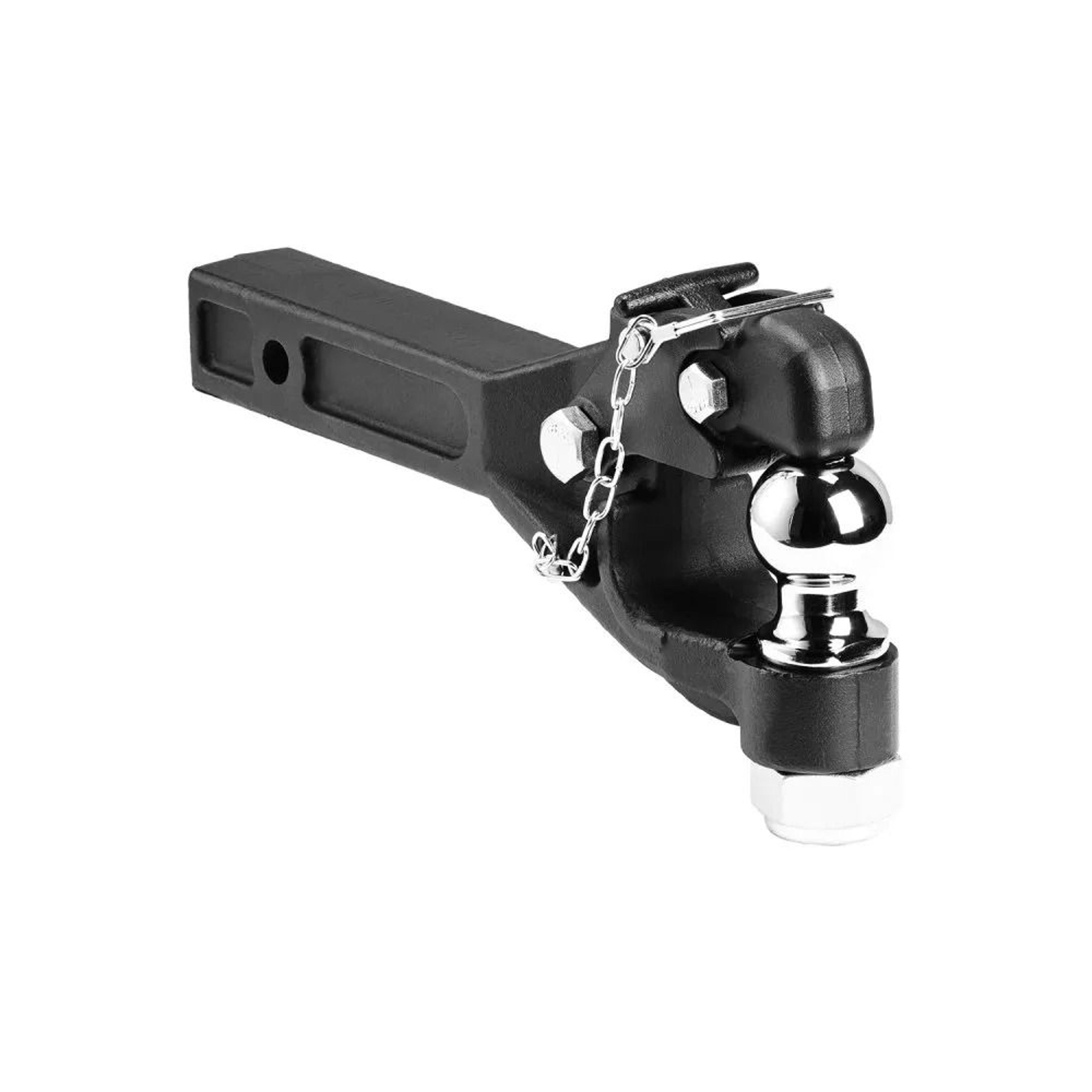 heavy-duty pintle hitch with ball & receiver hook for 16,000 lbs trailer towing