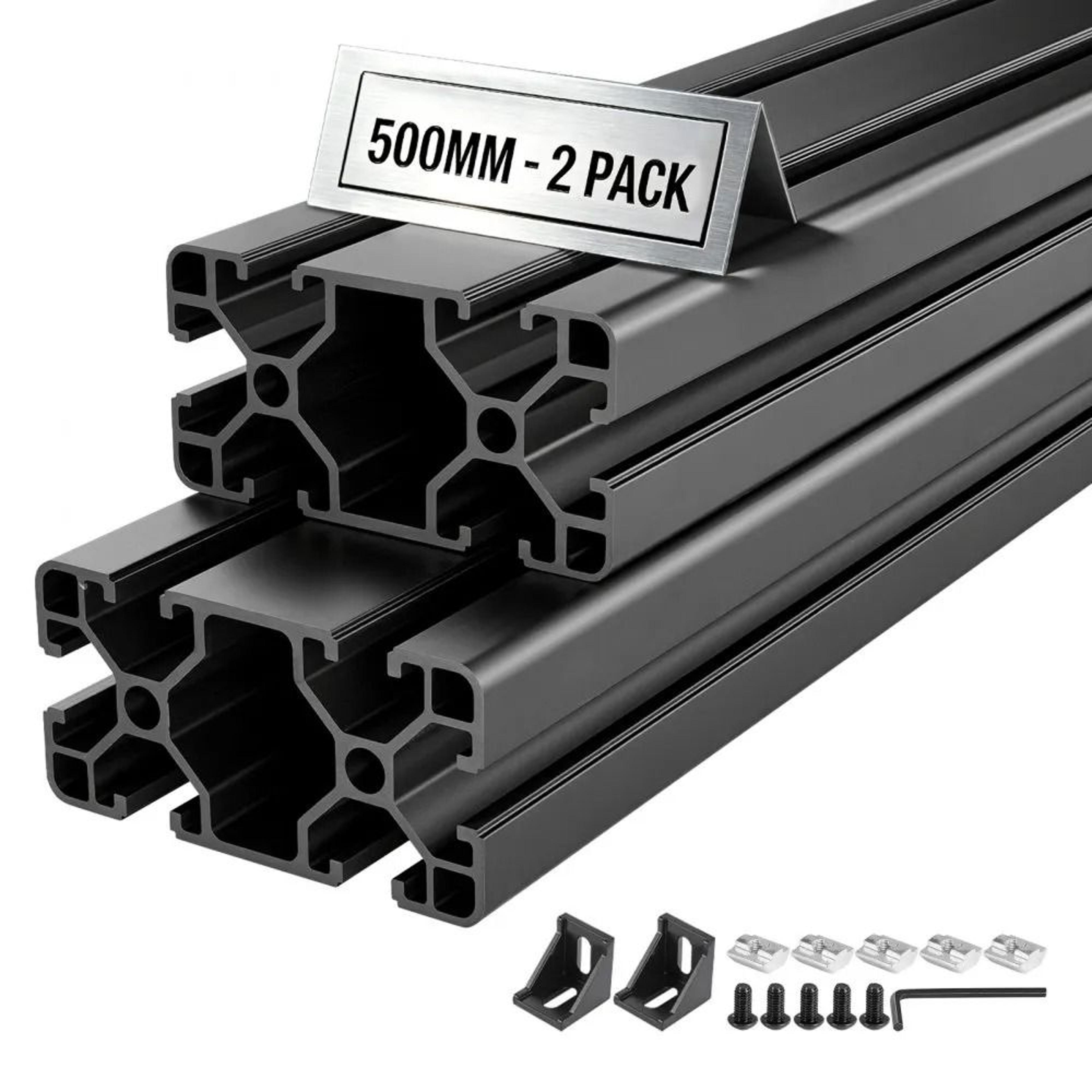 premium aluminum extrusion profile t slot linear rail 500mm for cnc & 3d printer frames