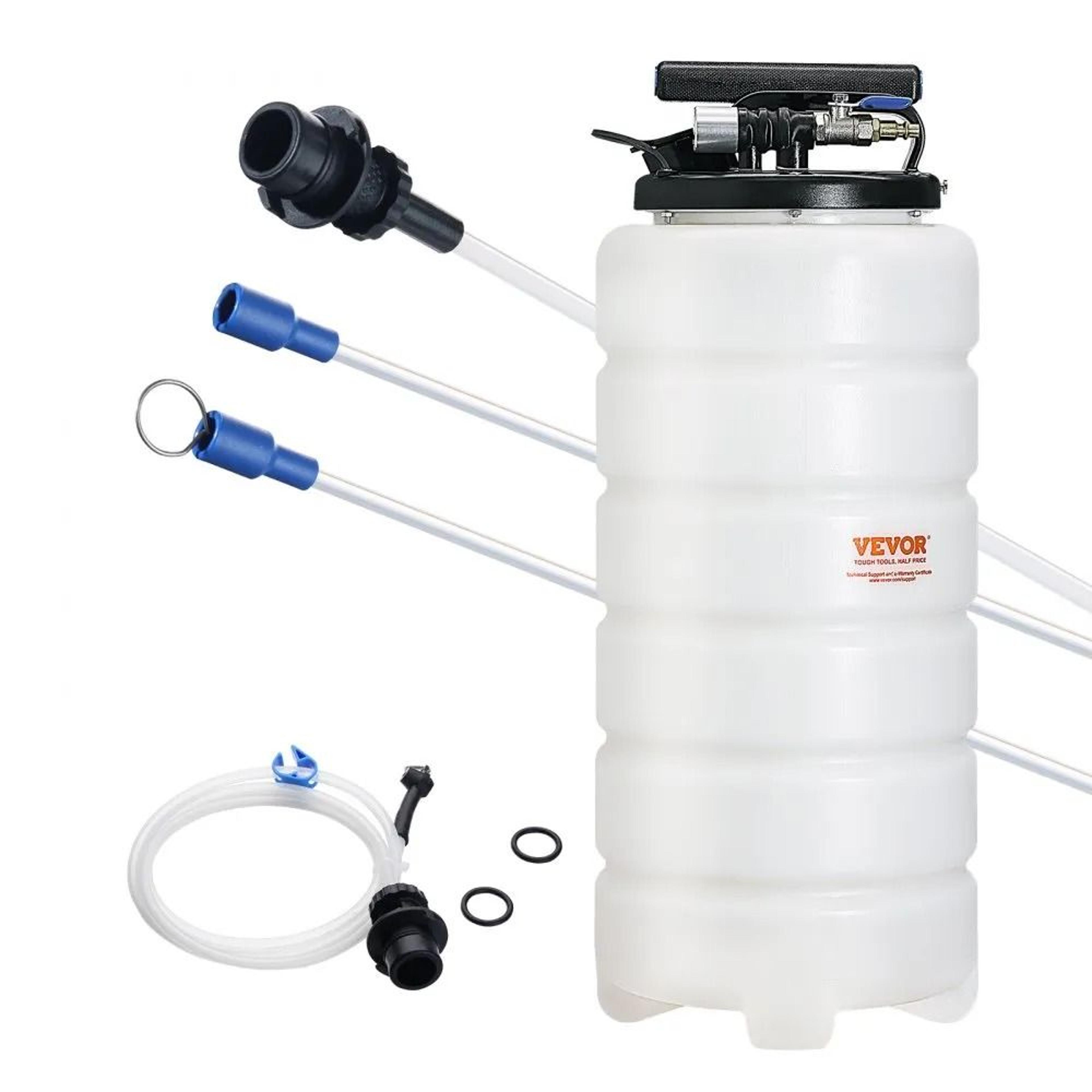 15l fluid extractor pneumatic & manual oil extractor pump for fast automotive fluid changes