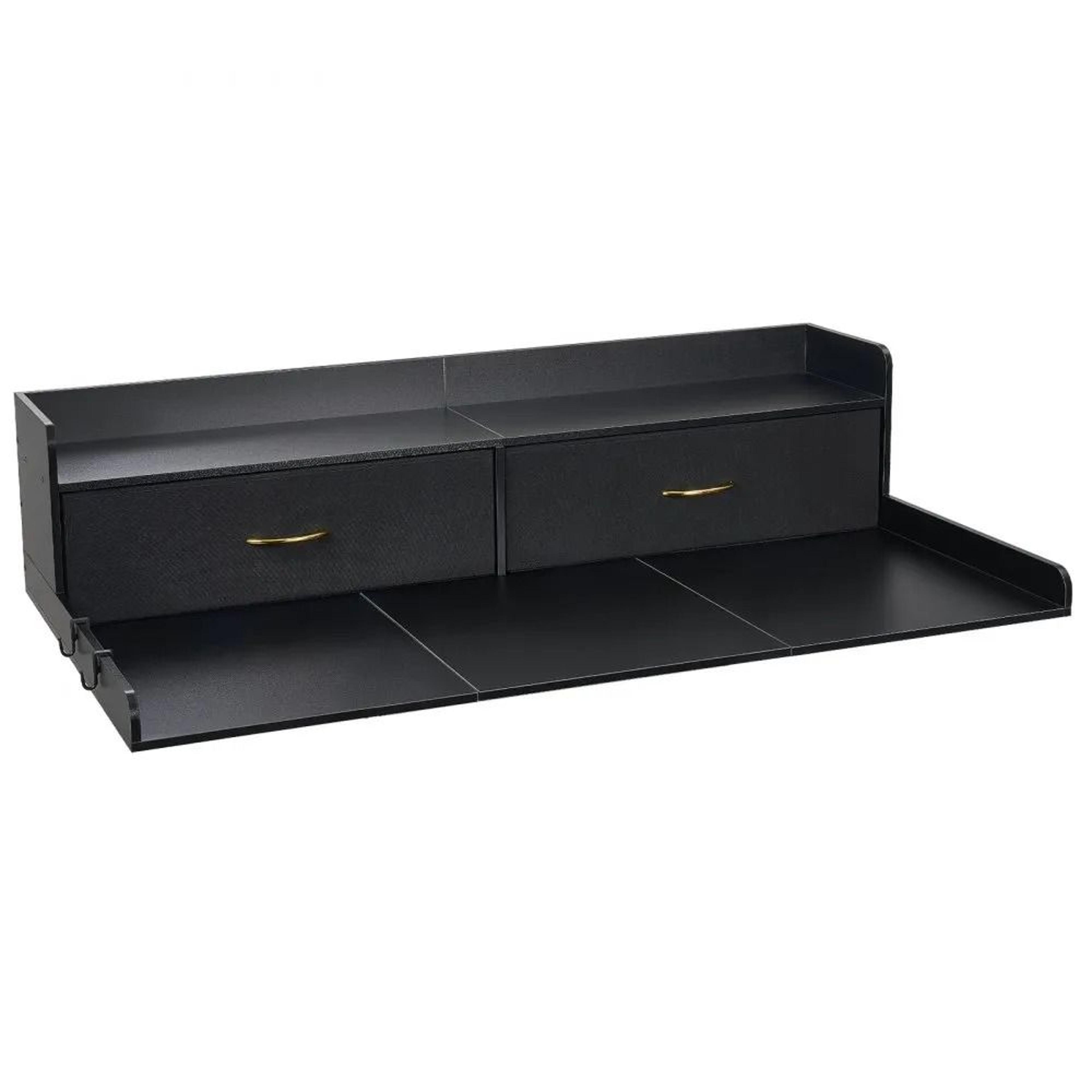 Washer Dryer Countertop With Storage Shelf  Drawers For Laundry Room Organization 8