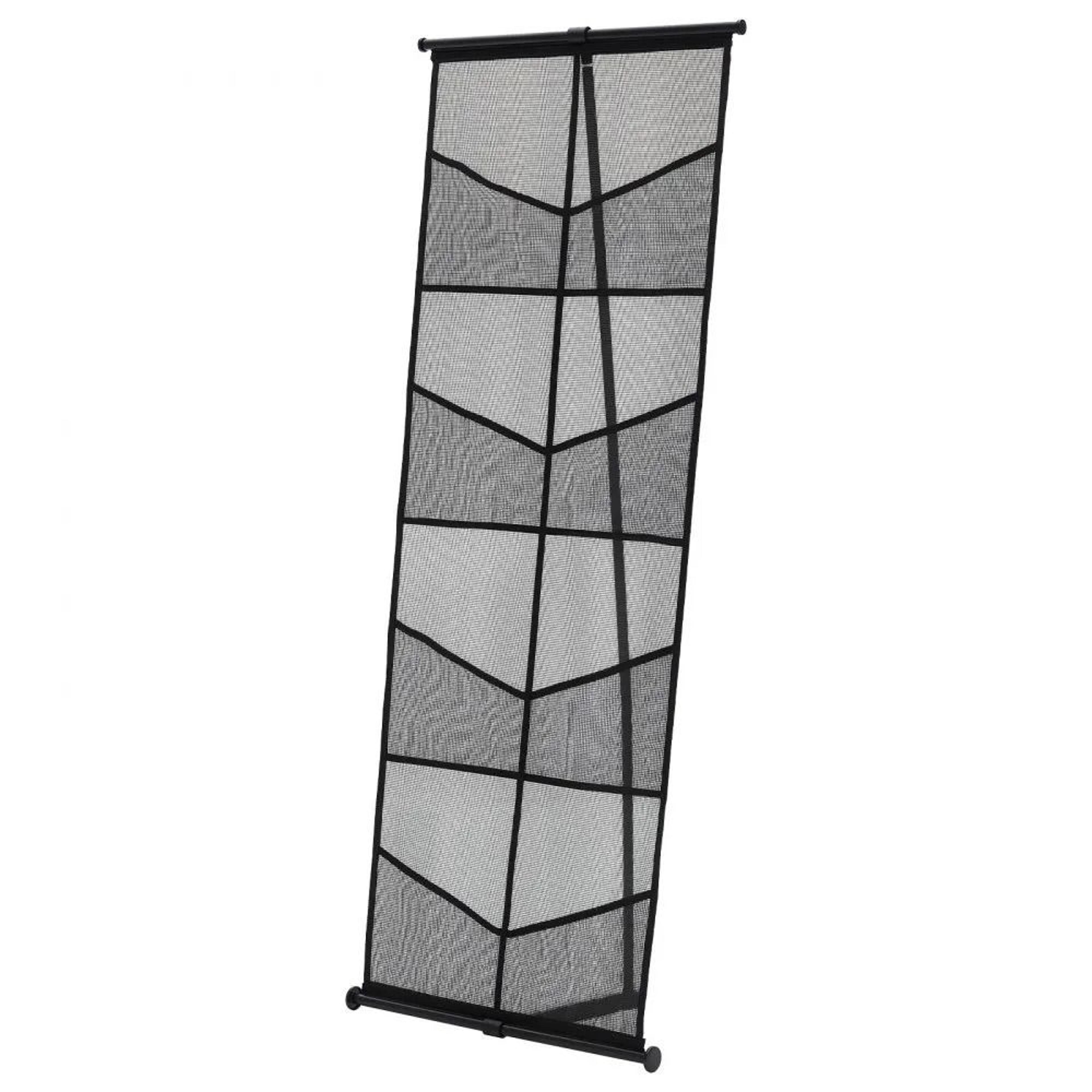Brochure Display Stand 4Tier Portable Literature Display Rack With 8 Mesh Pockets 8