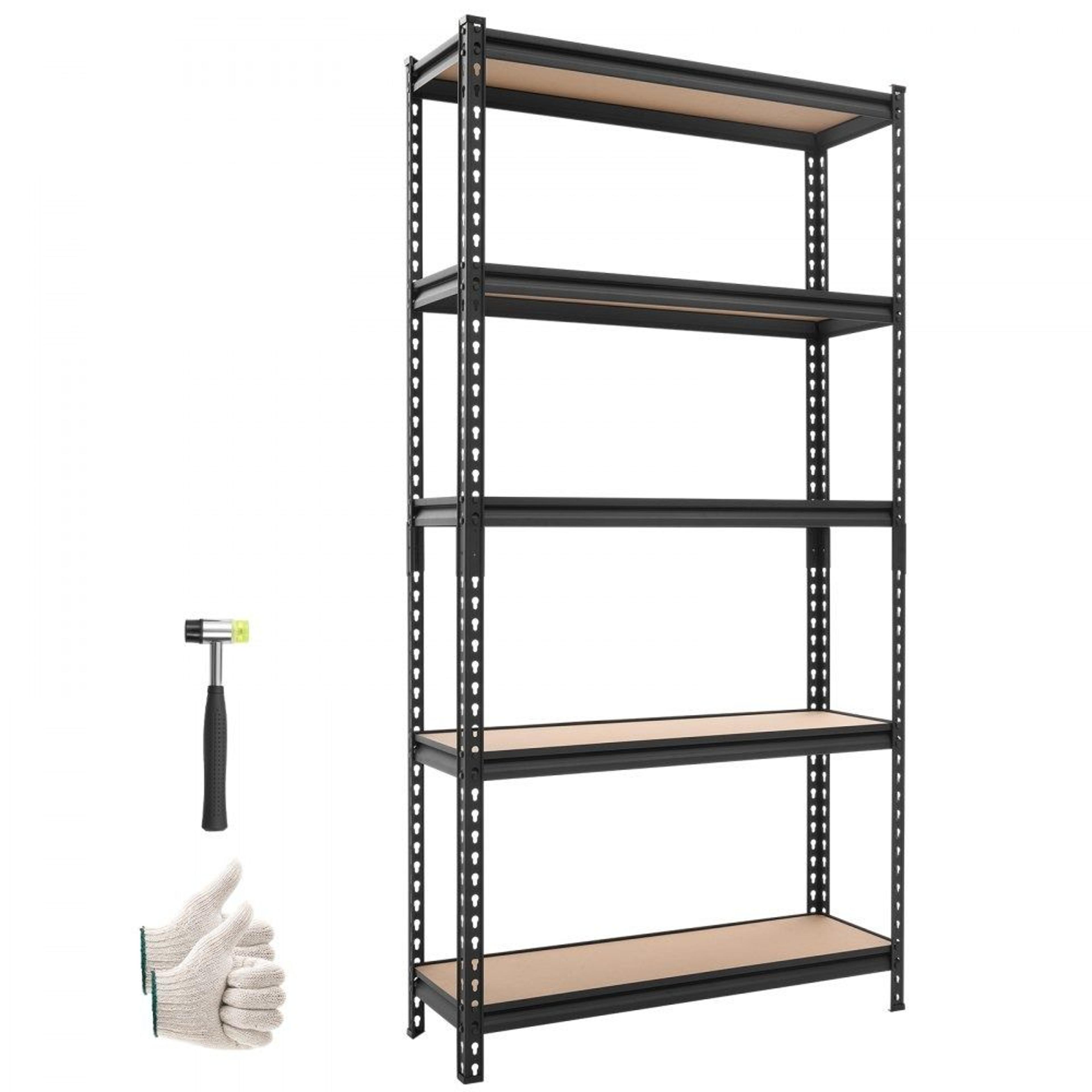 heavy duty garage storage shelves 5 tier adjustable metal utility rack 3000 lbs
