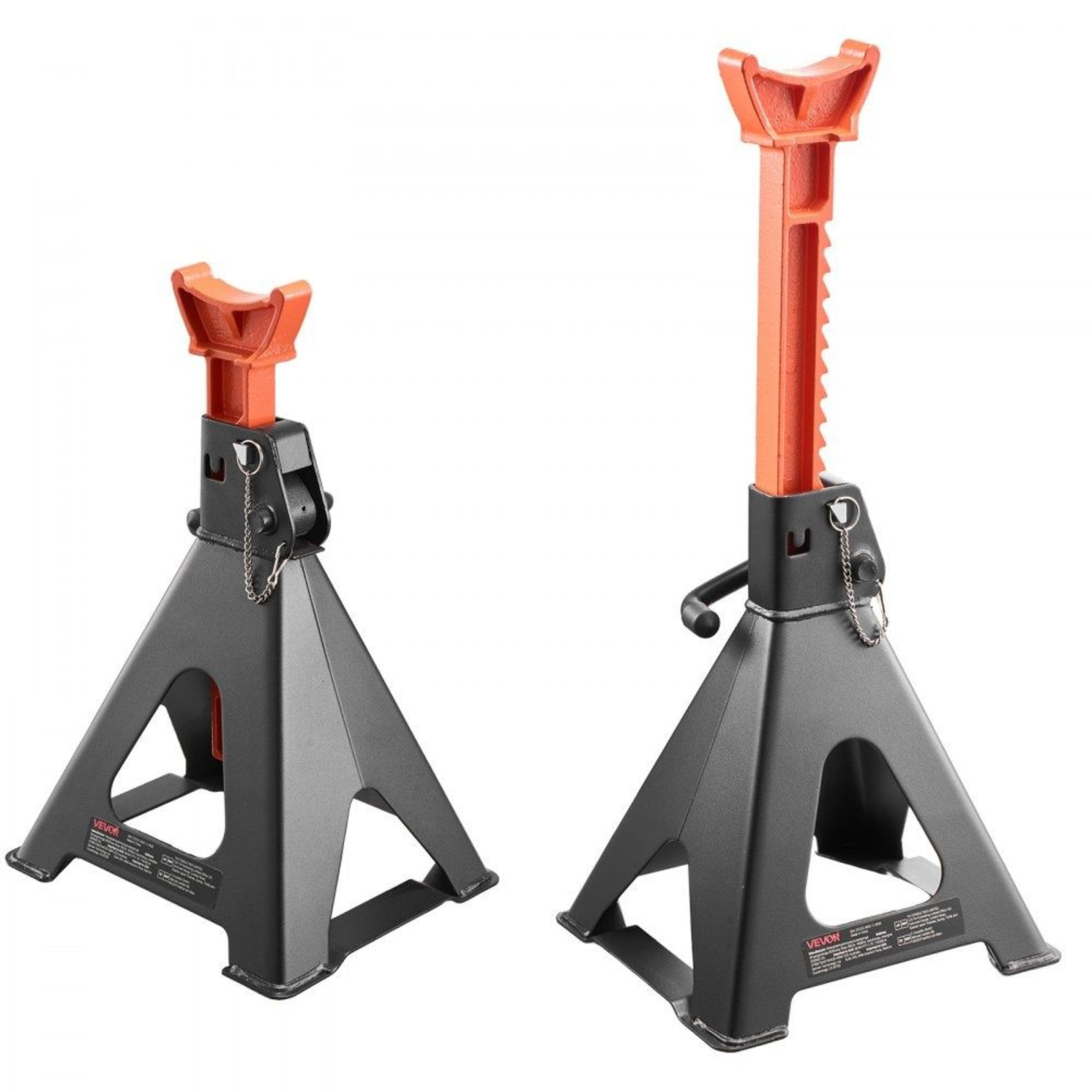 6 Ton Heavy Duty Jack Stands With Double Locking For Trucks SUVs  RVs 9