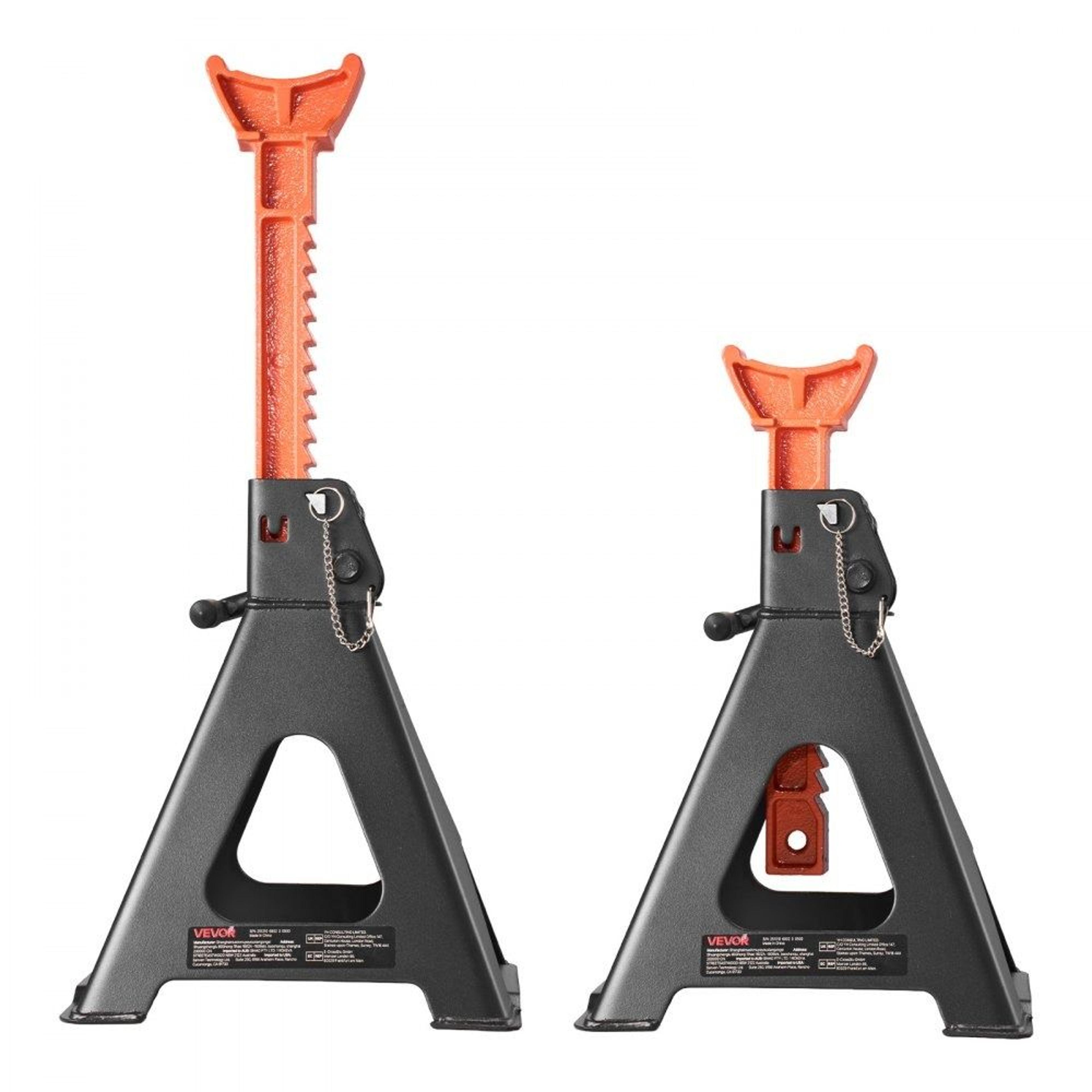 6 Ton Heavy Duty Jack Stands With Double Locking For Trucks SUVs  RVs 10