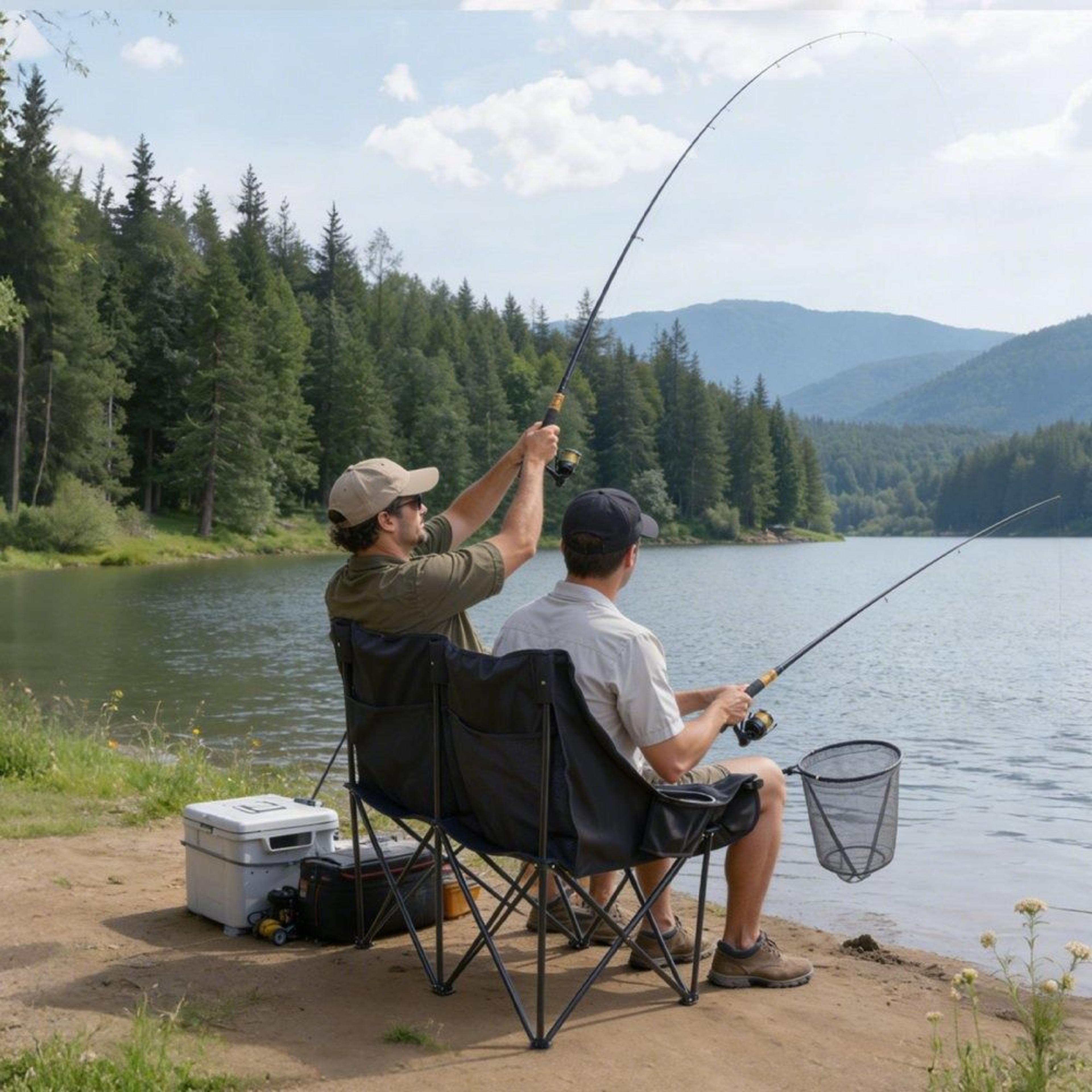 Heavy Duty Outdoor Double Camping Chair For Two Adults 6