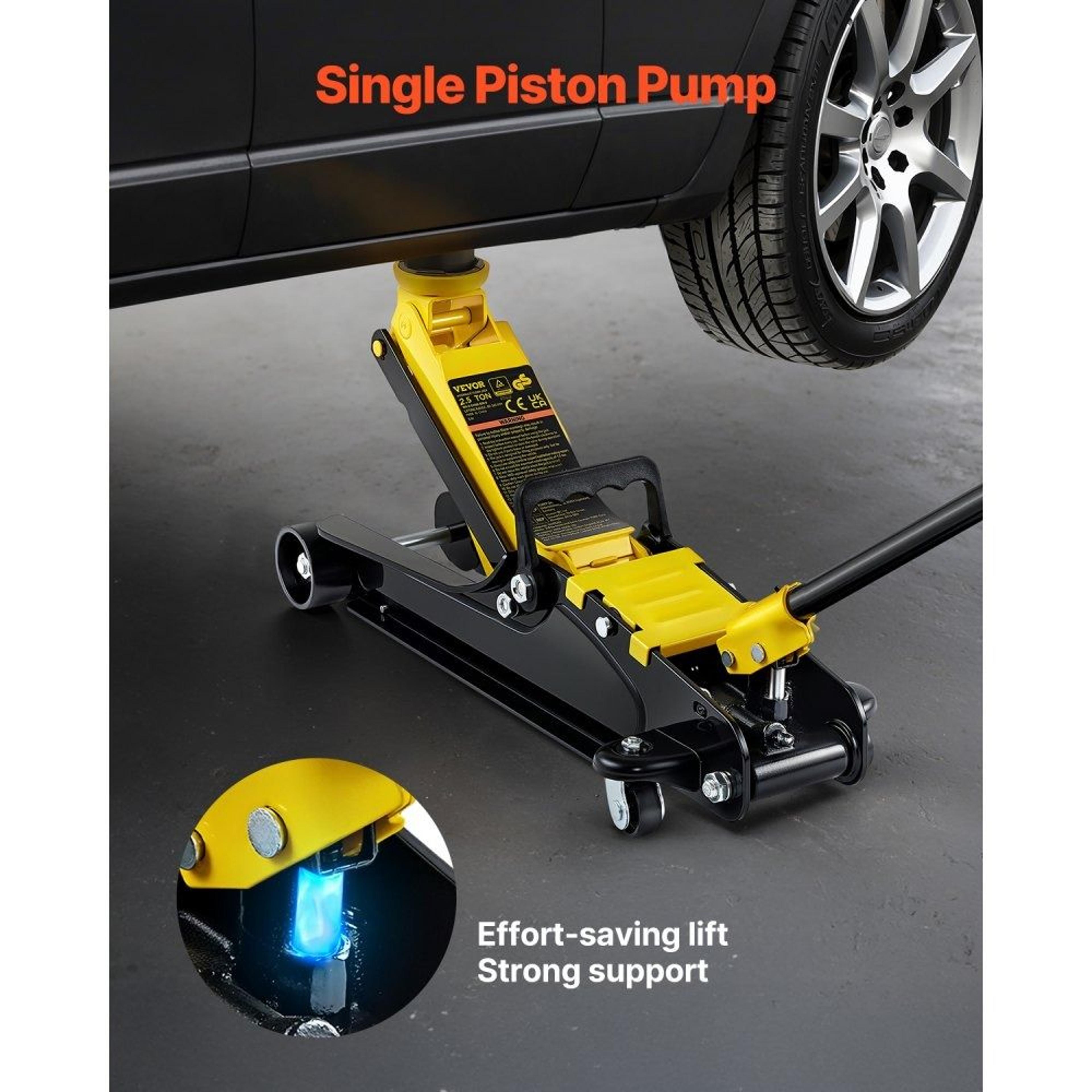 25 Ton Low Profile Floor Jack HeavyDuty Steel Hydraulic Floor Jack For Cars SUVs  Trucks 3