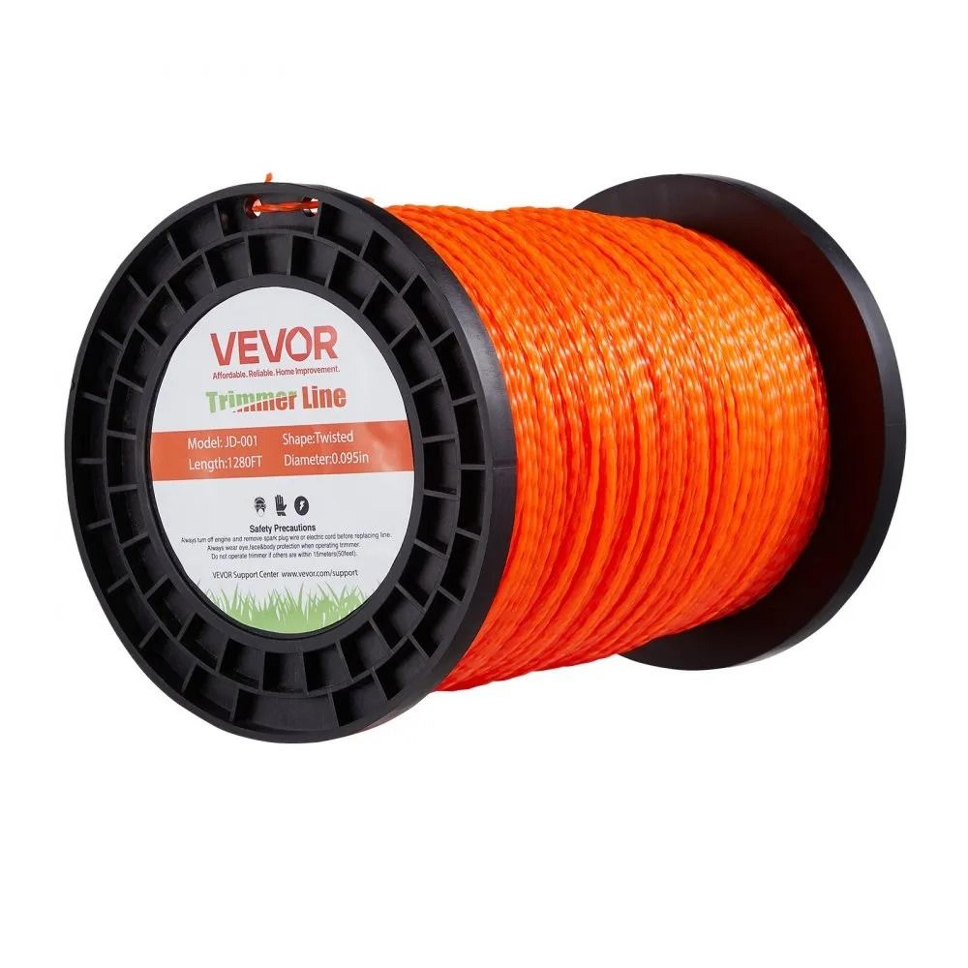 heavy duty 0.095 inch twisted trimmer line universal weed eater replacement nylon spool