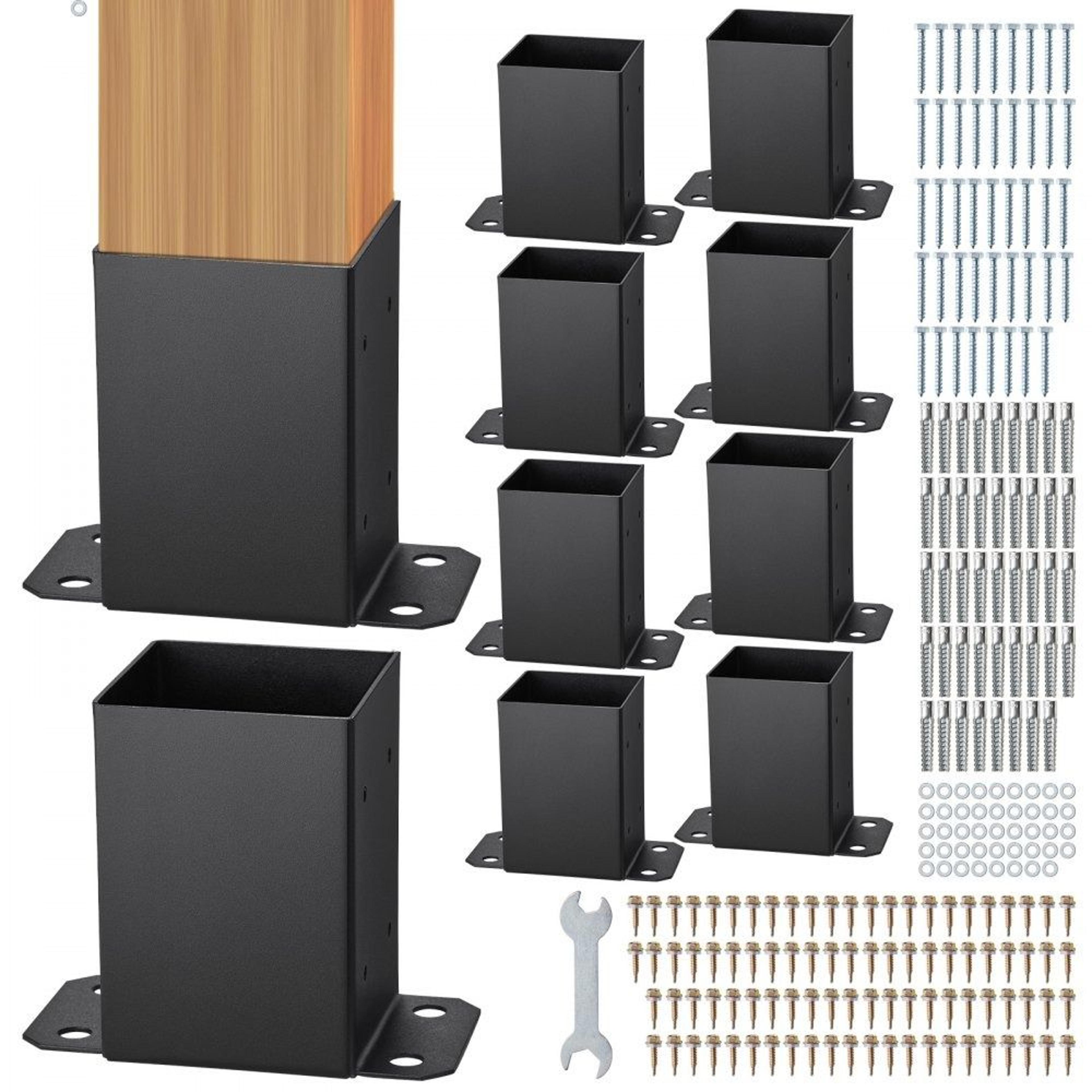 heavy duty post base brackets 10 pack secure deck & fence support