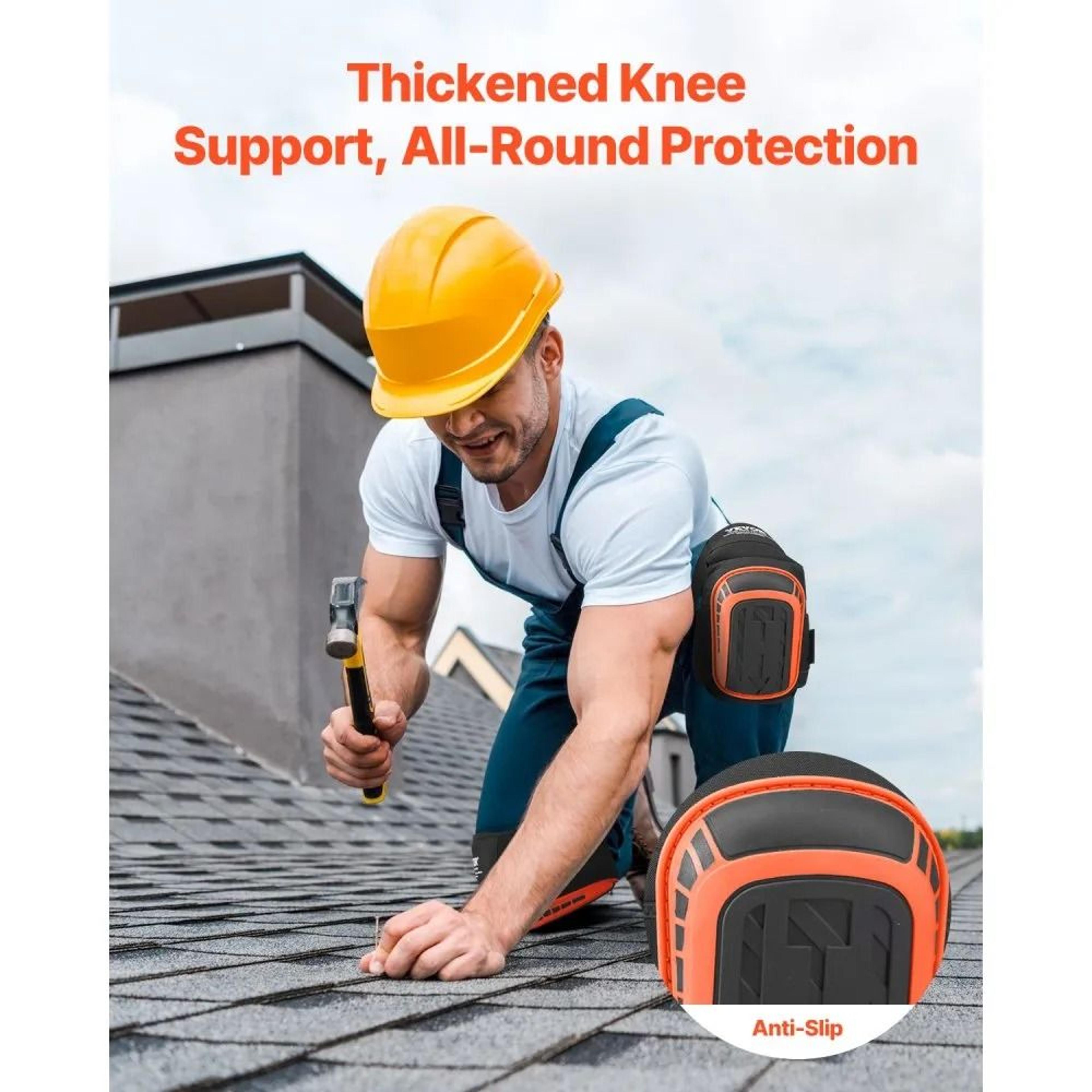 Heavy Duty Knee Pads For Work With Gel Cushion And Anti Slip Protection For Construction  Gardening 4