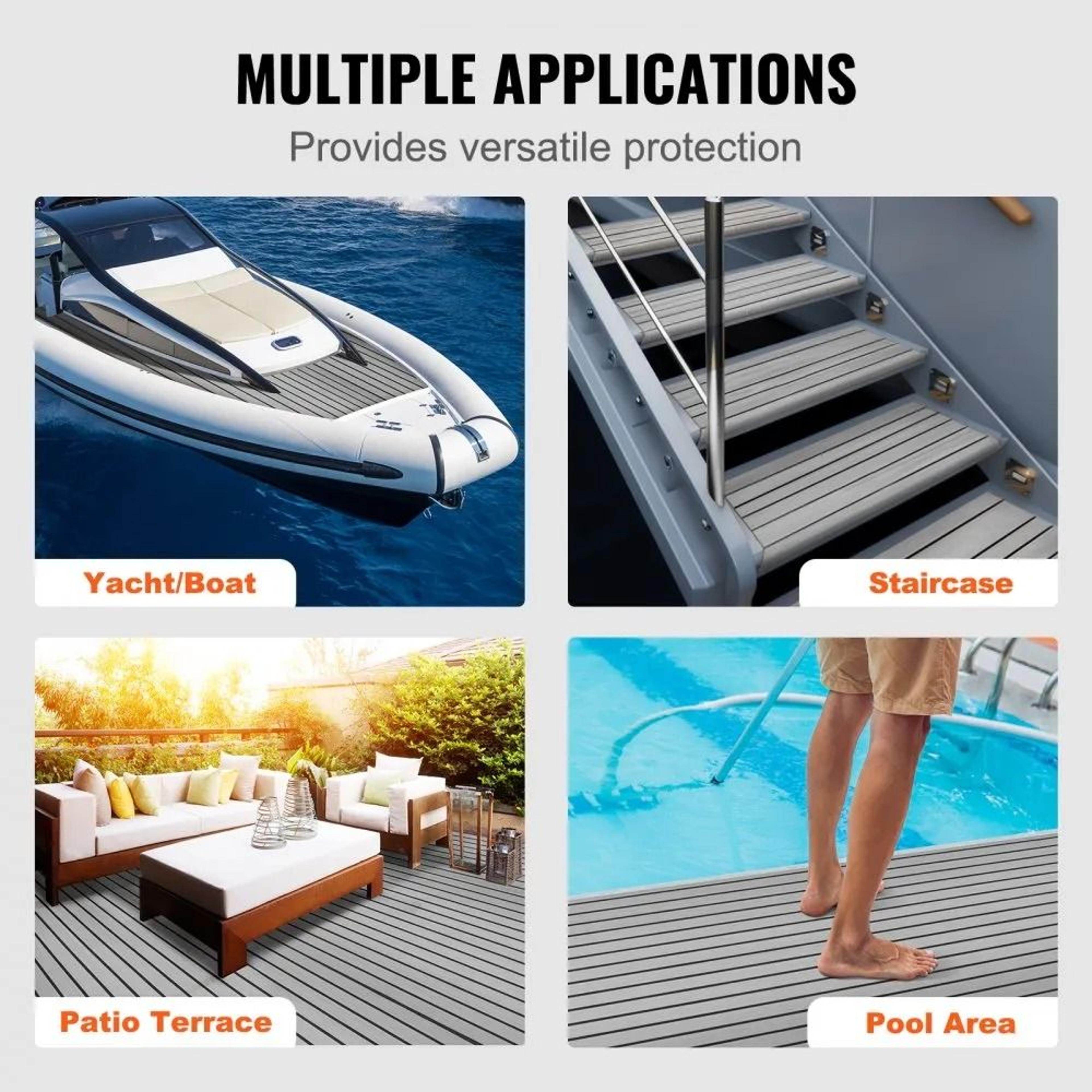 EVA Foam Boat Decking Non Slip Self Adhesive Marine Flooring 4