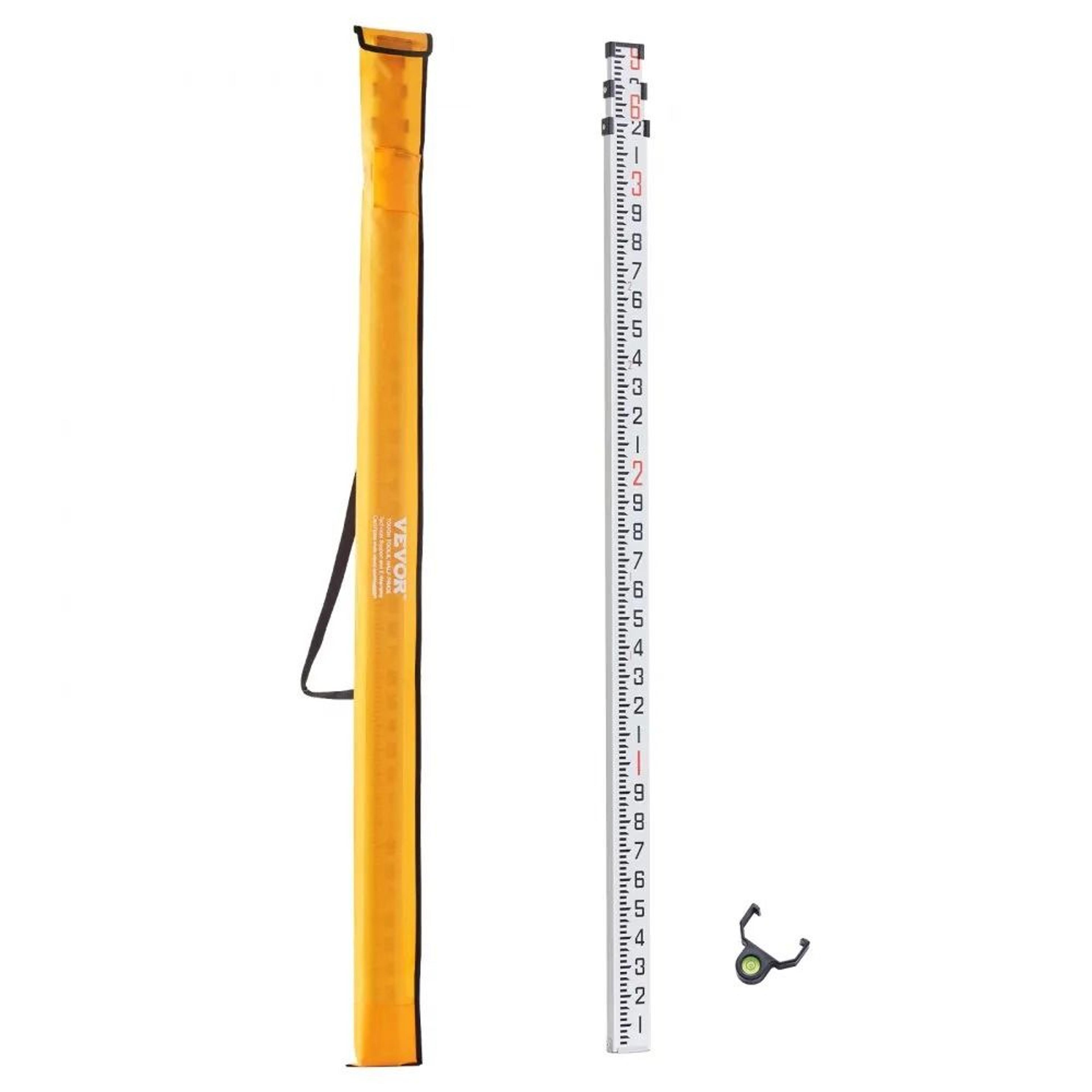 9 ft aluminum grade rod telescopic survey measuring rod