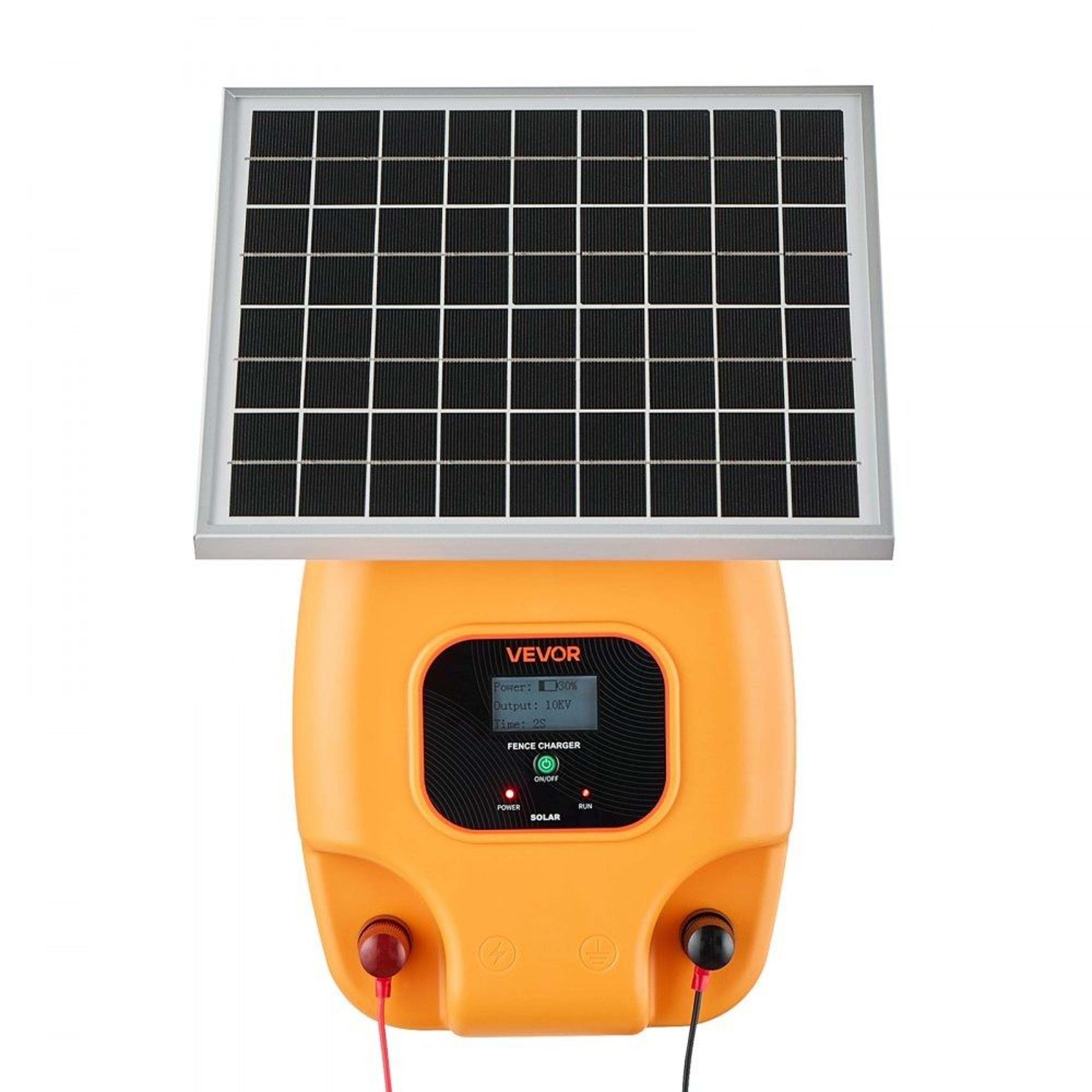 Solar Fence Charger 8kV Electric Fence Energizer For Livestock 9
