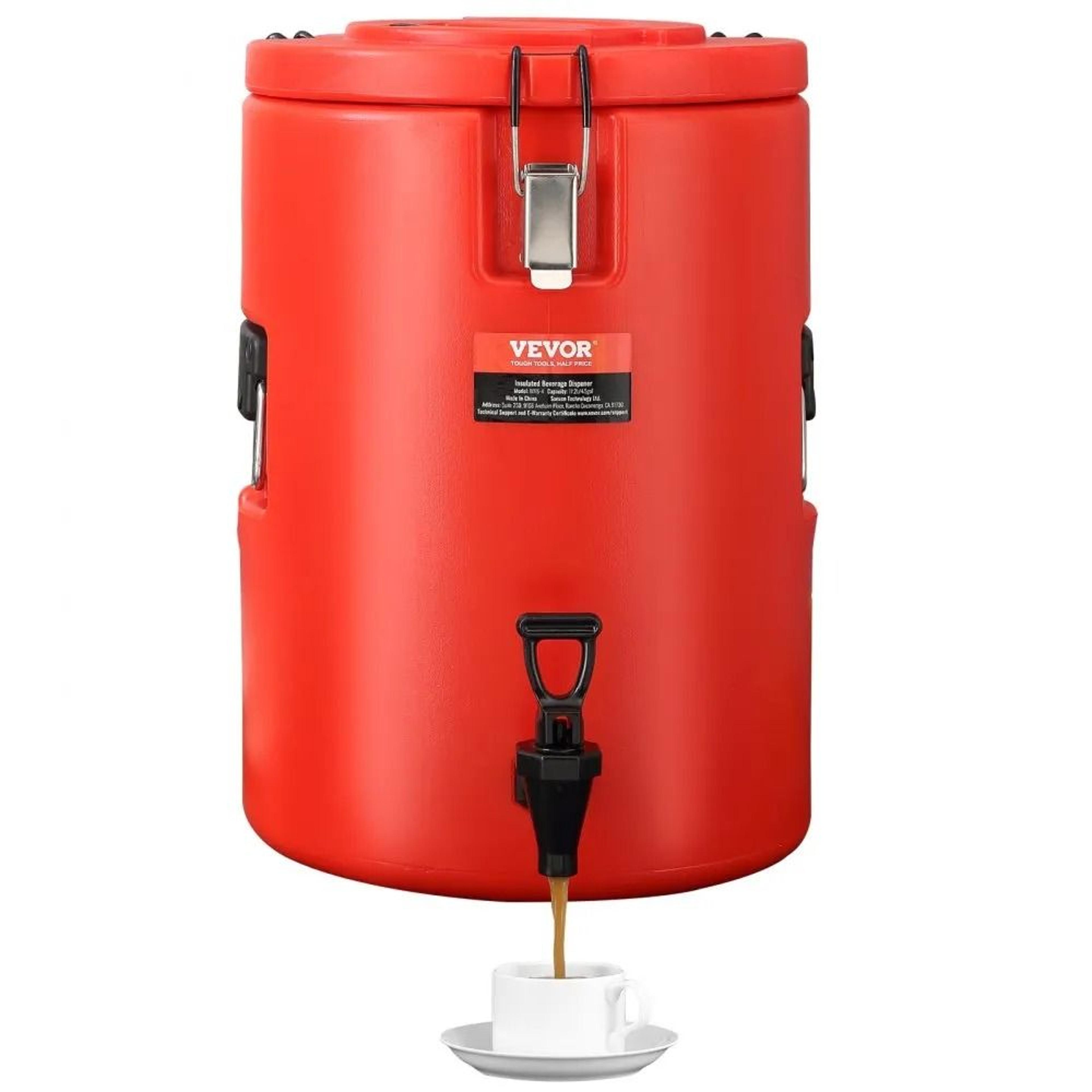 4.5 gal insulated beverage dispenser hot and cold drink server
