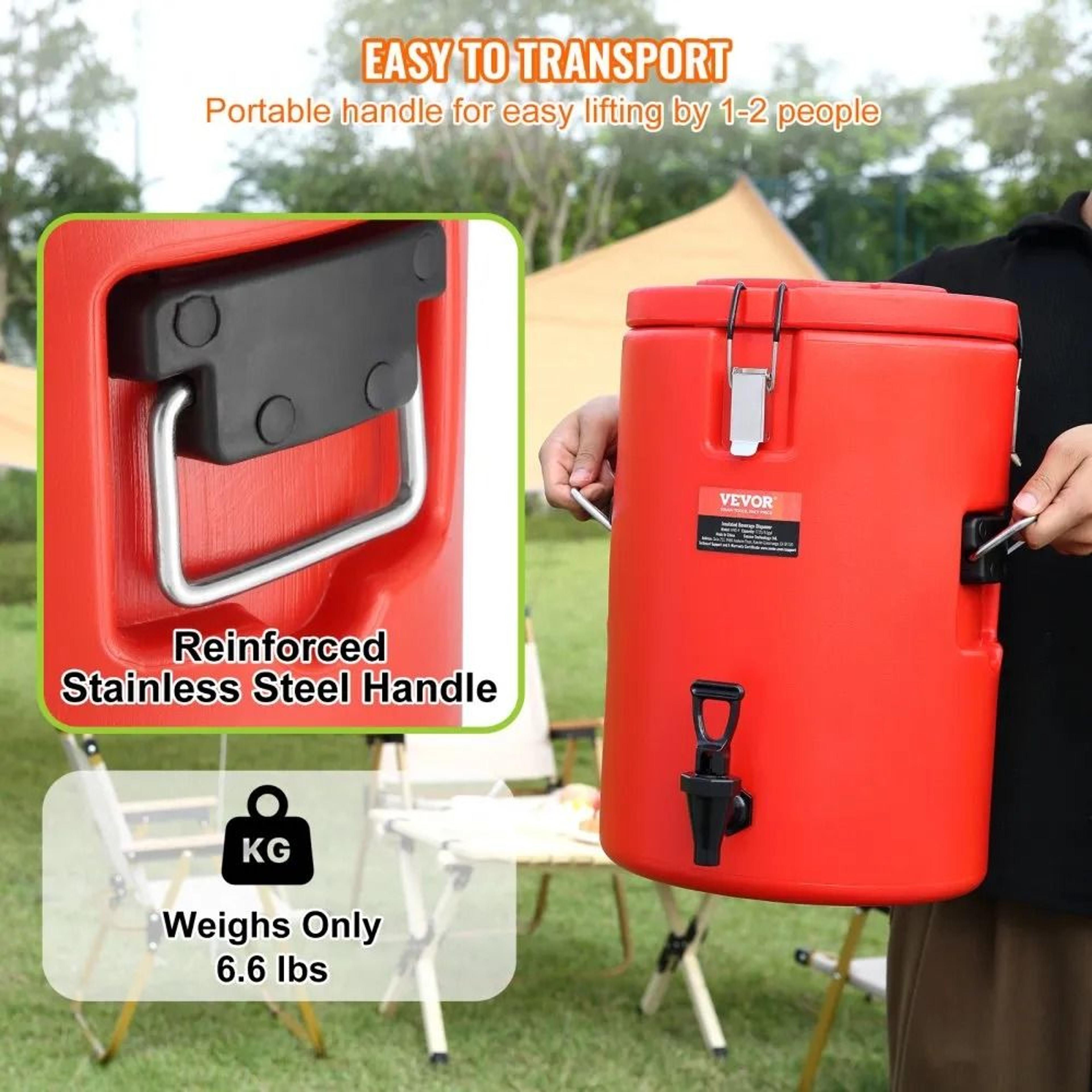 45 Gal Insulated Beverage Dispenser Hot And Cold Drink Server 2
