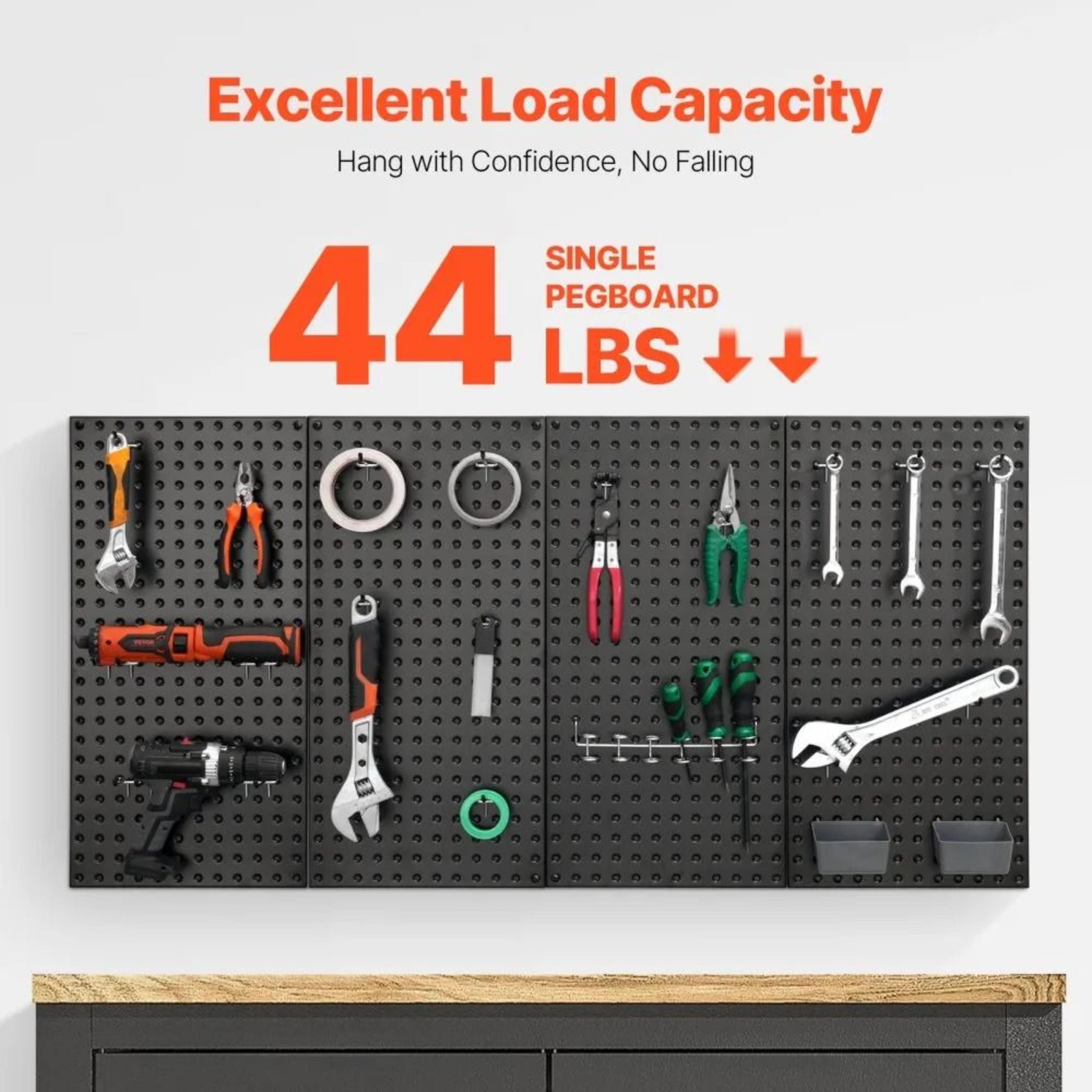 Metal Pegboard Panels Heavy Duty Garage Wall Organizer 1