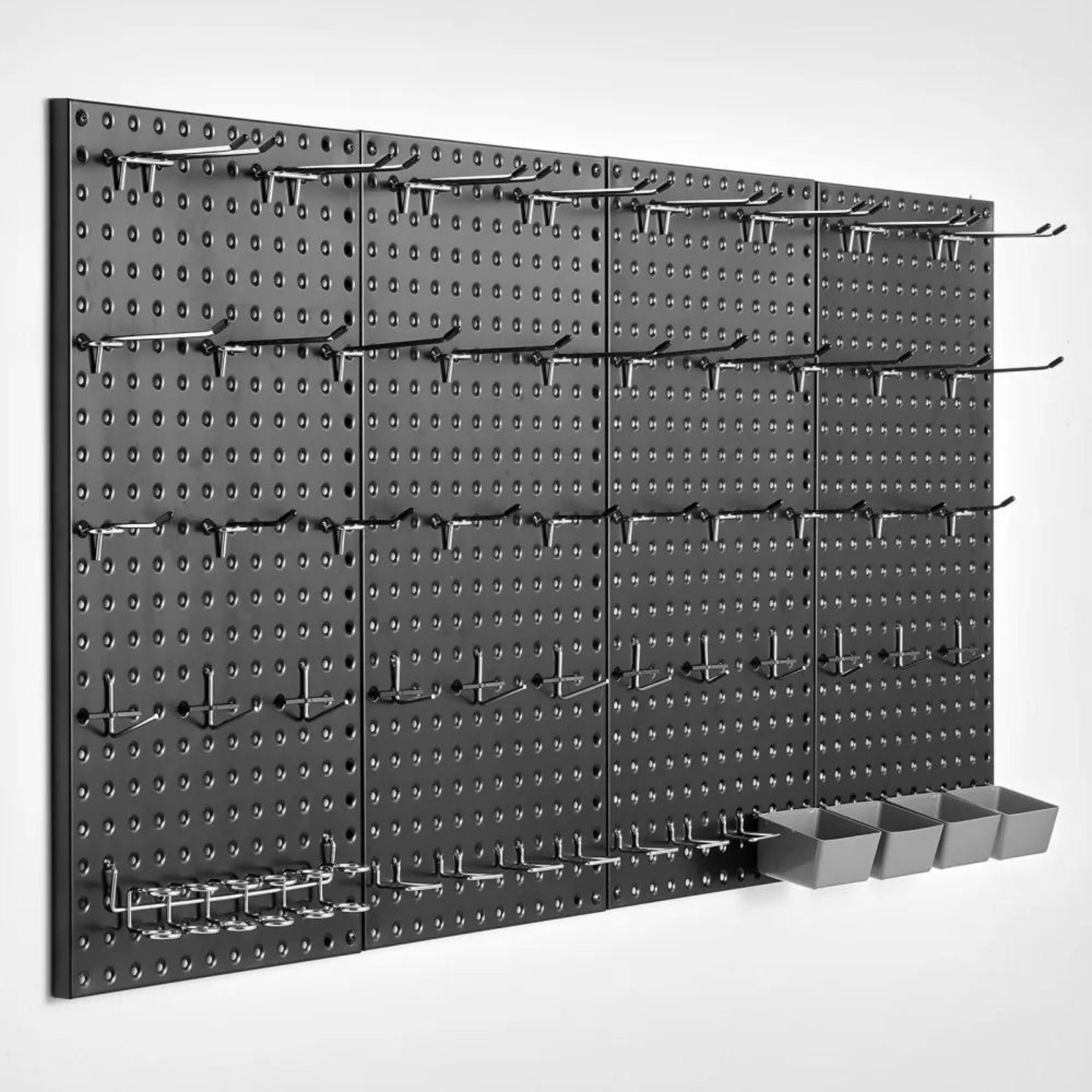 metal pegboard panels heavy duty garage wall organizer
