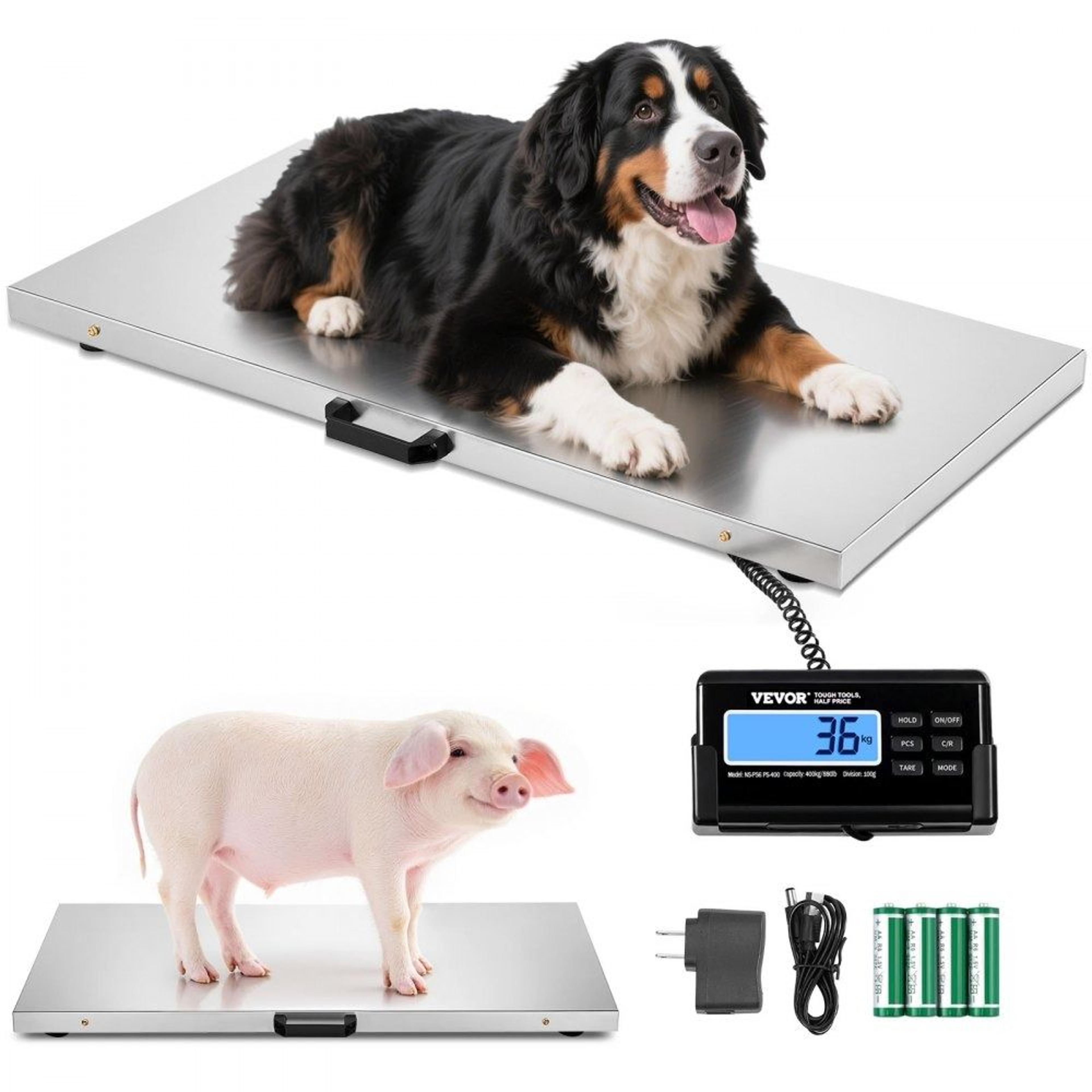 livestock scale 880 lb stainless steel digital pet scale for farm vet warehouse