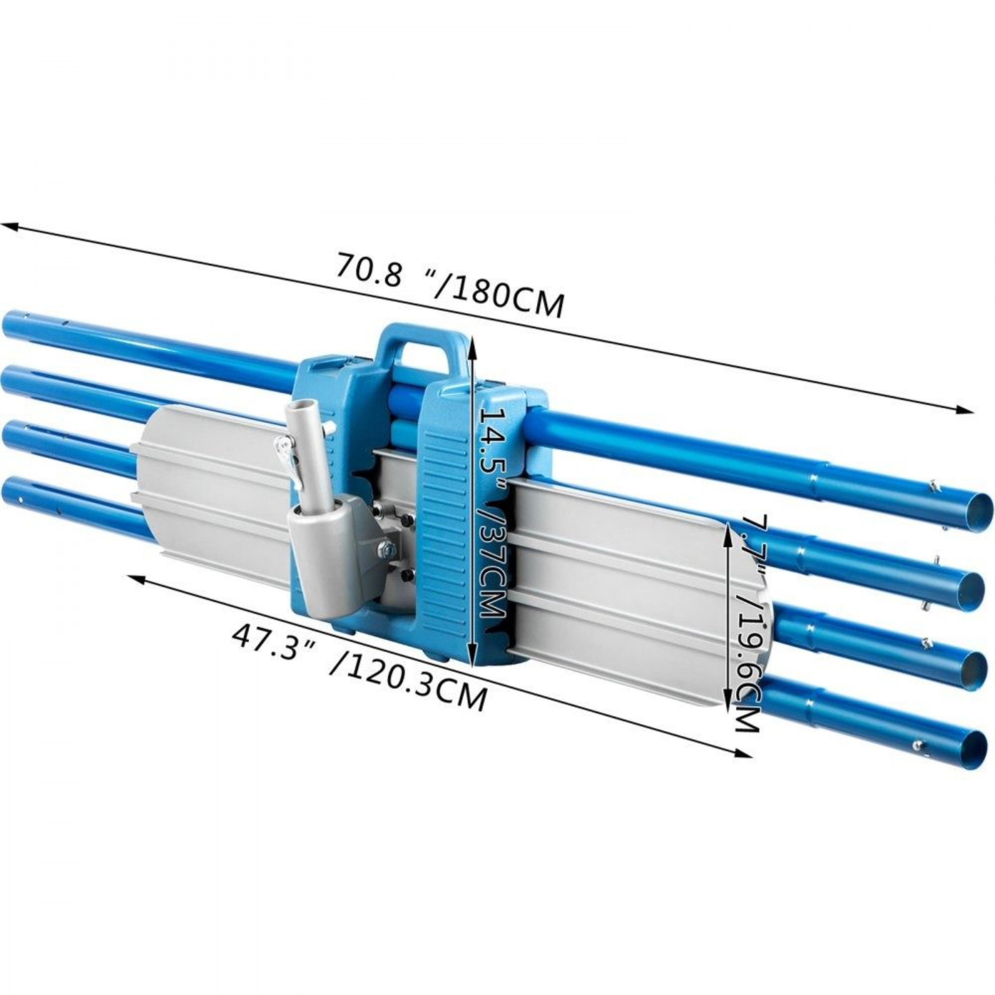 48 X 8 Magnesium Bull Float Concrete Finishing Kit With 4 Handles 7
