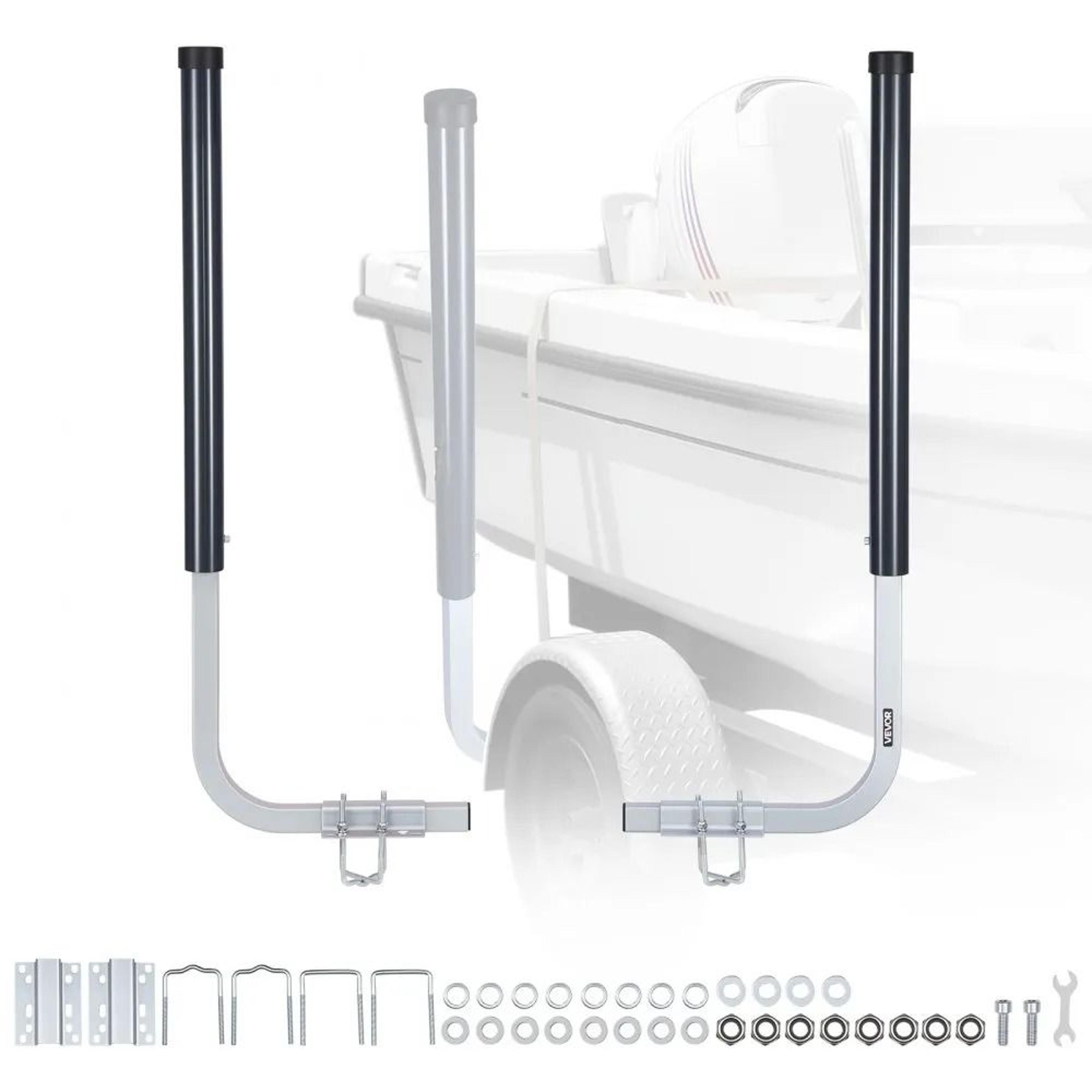 boat trailer guides adjustable steel guide poles with pvc pipes for easy boat loading