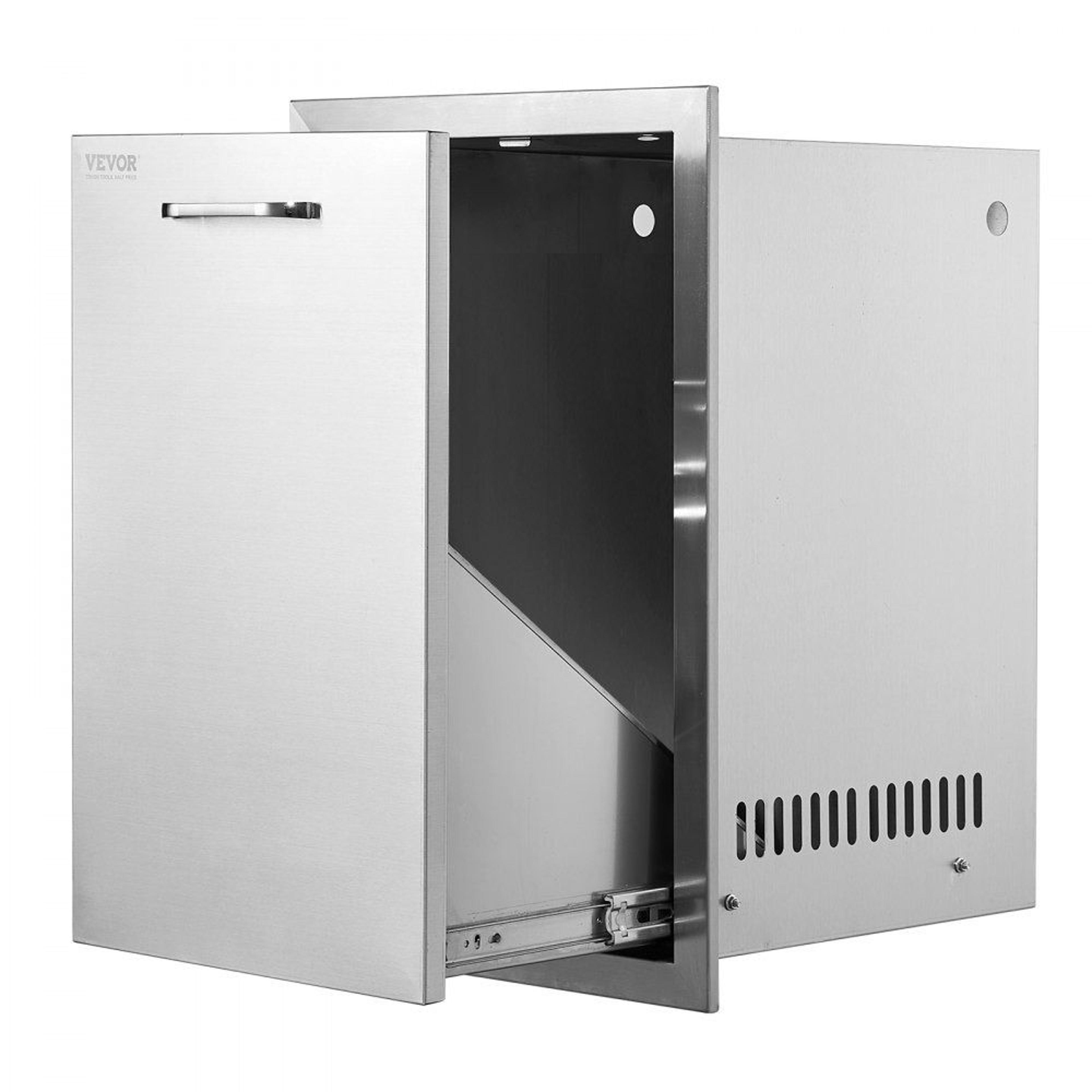 outdoor kitchen propane tank drawer stainless steel pull out bbq storage drawer