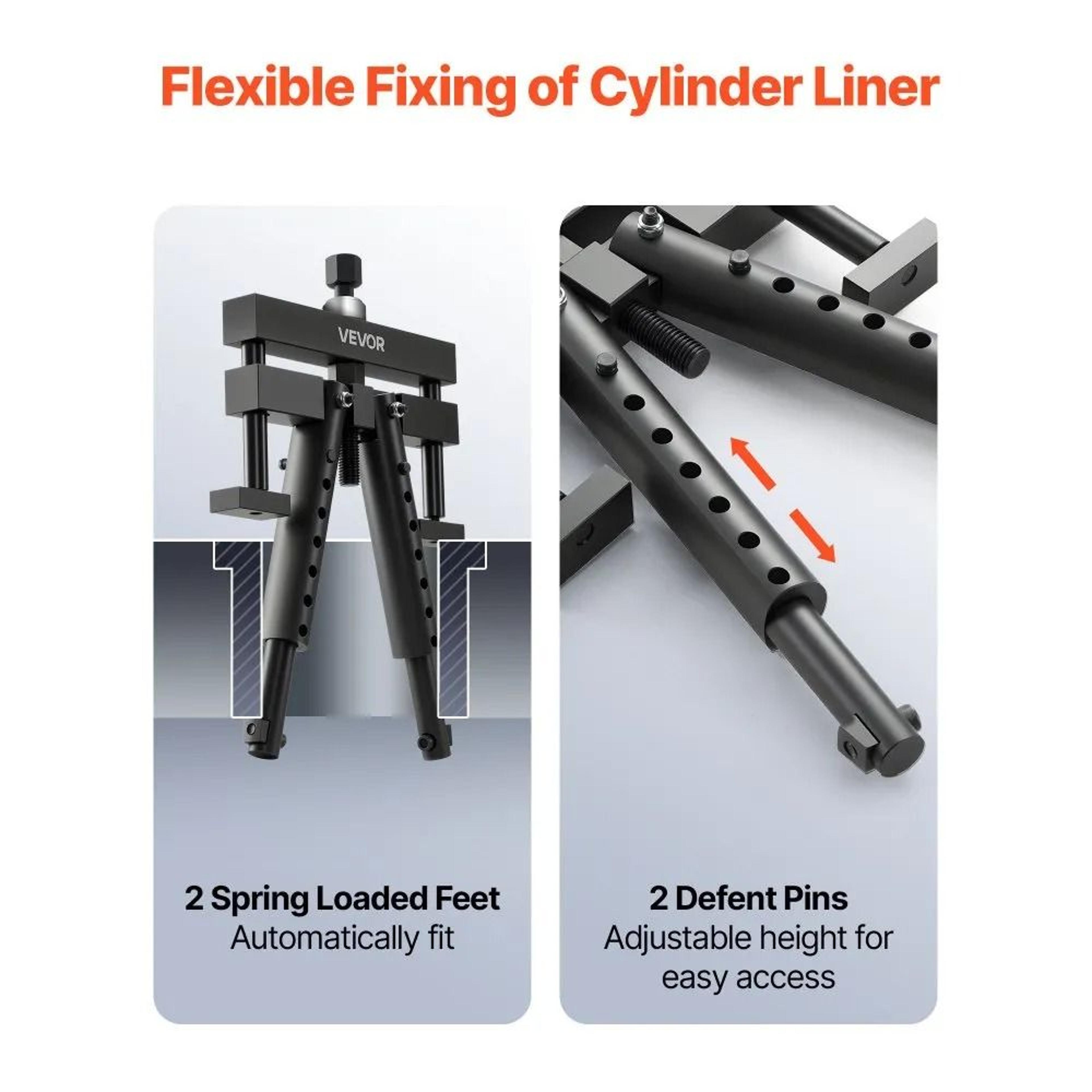 Universal Cylinder Liner Puller Diesel Engine Removal Tool For Mack Cummins CAT Wet Liners 4