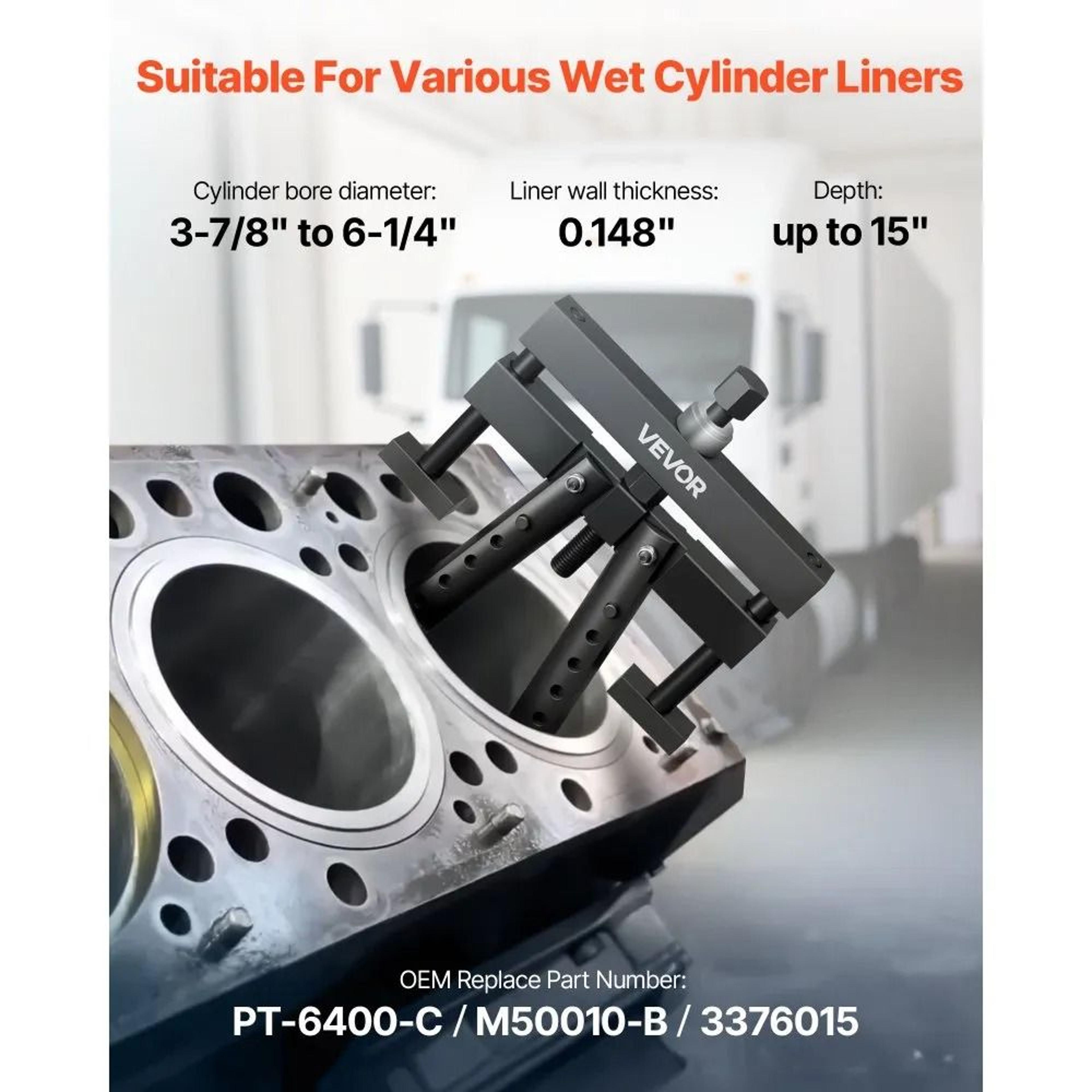 Universal Cylinder Liner Puller Diesel Engine Removal Tool For Mack Cummins CAT Wet Liners 1