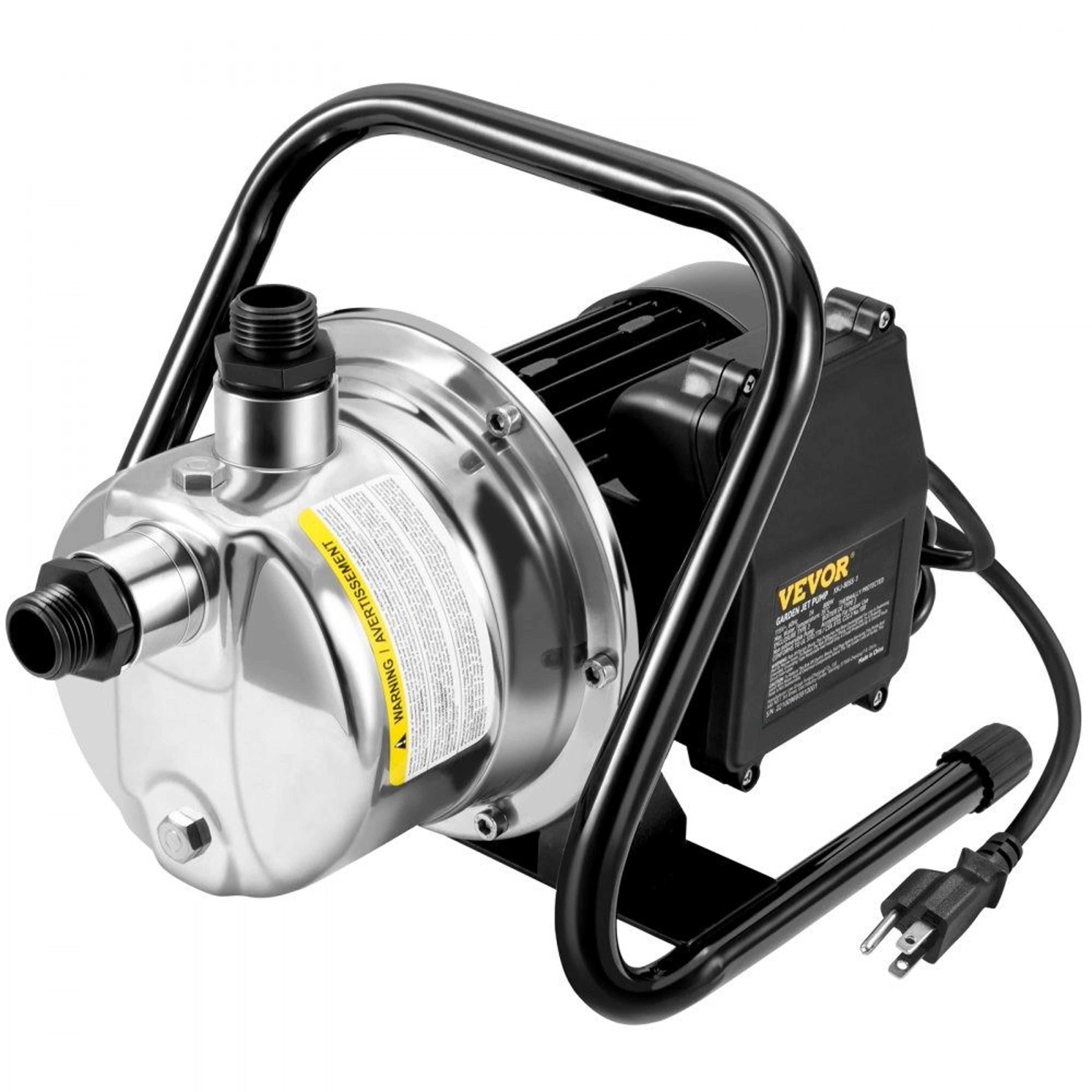 1.5hp stainless steel shallow well pump 1200 gph portable garden irrigation water booster pump