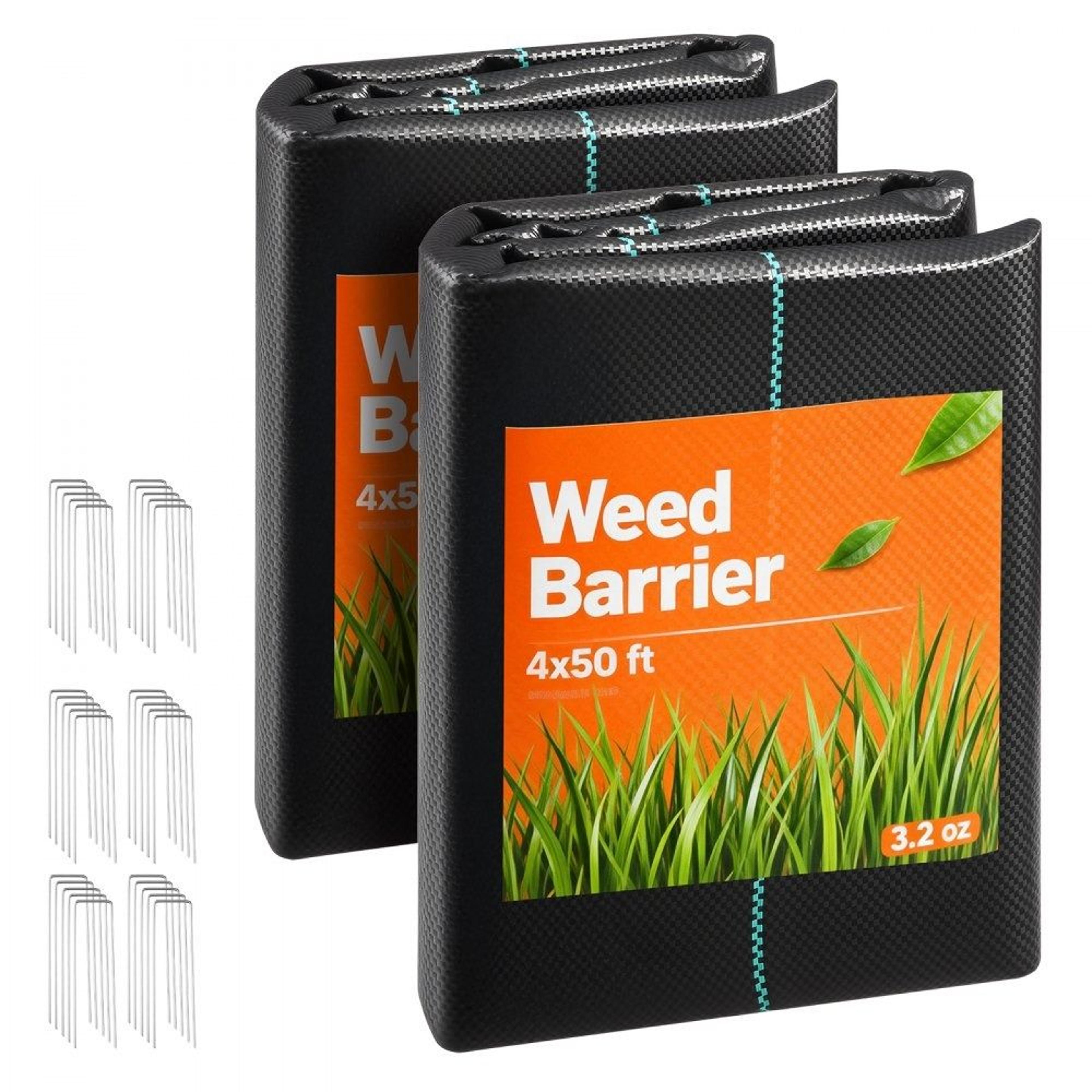heavy duty weed barrier fabric 4x50ft woven landscape ground cover for garden weed control
