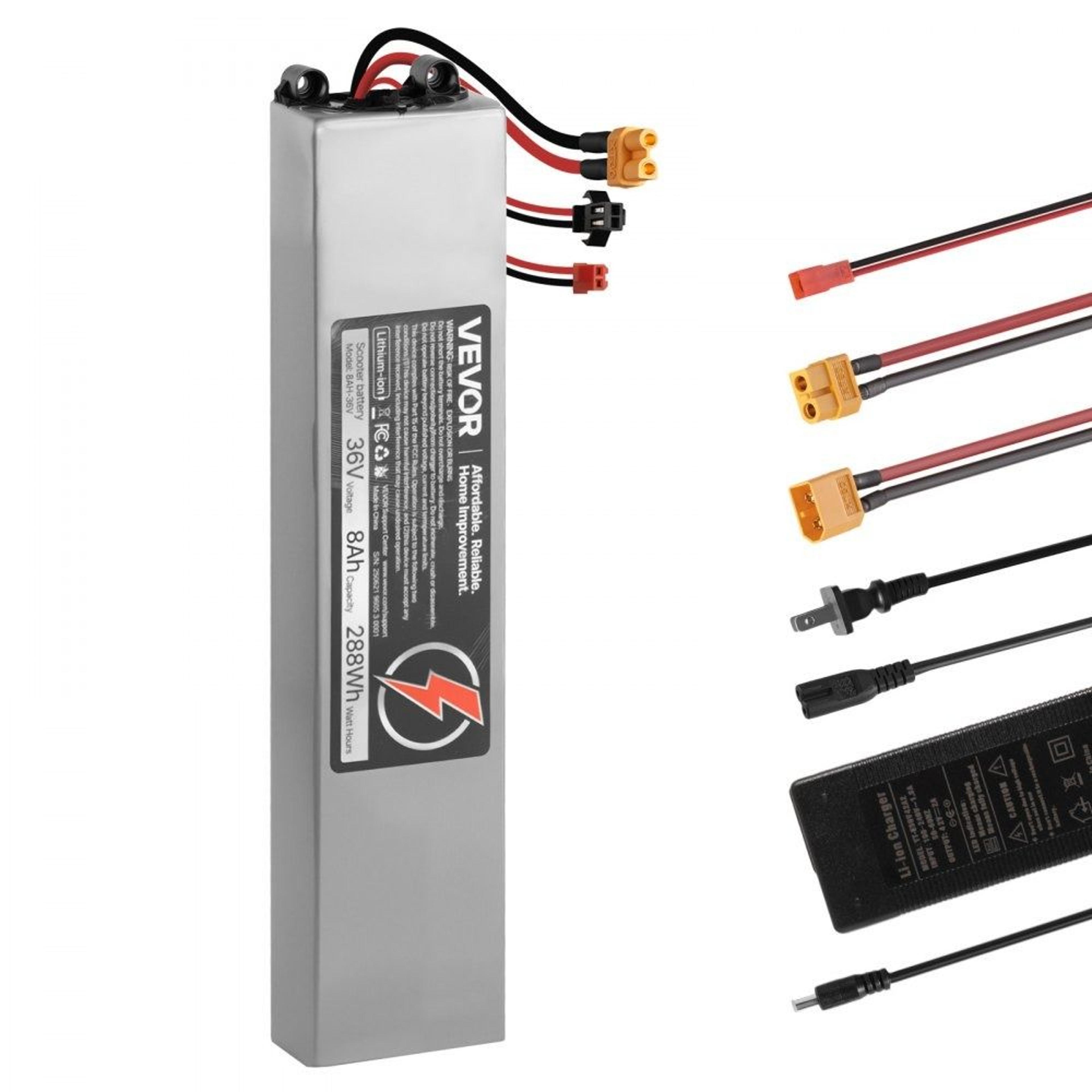 36v scooter battery pack 8ah lithium replacement battery with bms and charger for m365 electric scooters