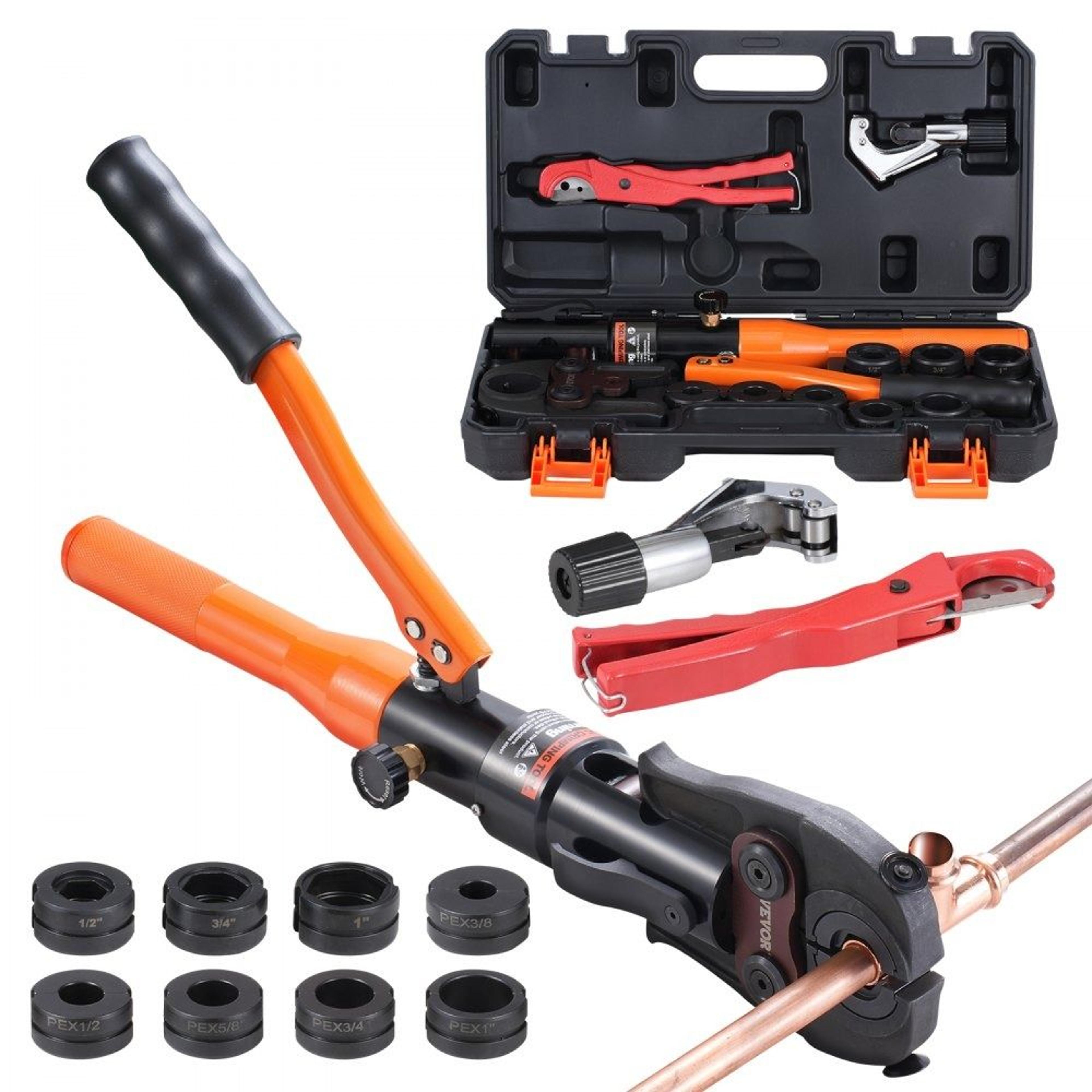 hydraulic copper pipe crimping tool with 8 jaws pex press tool for plumbing connections