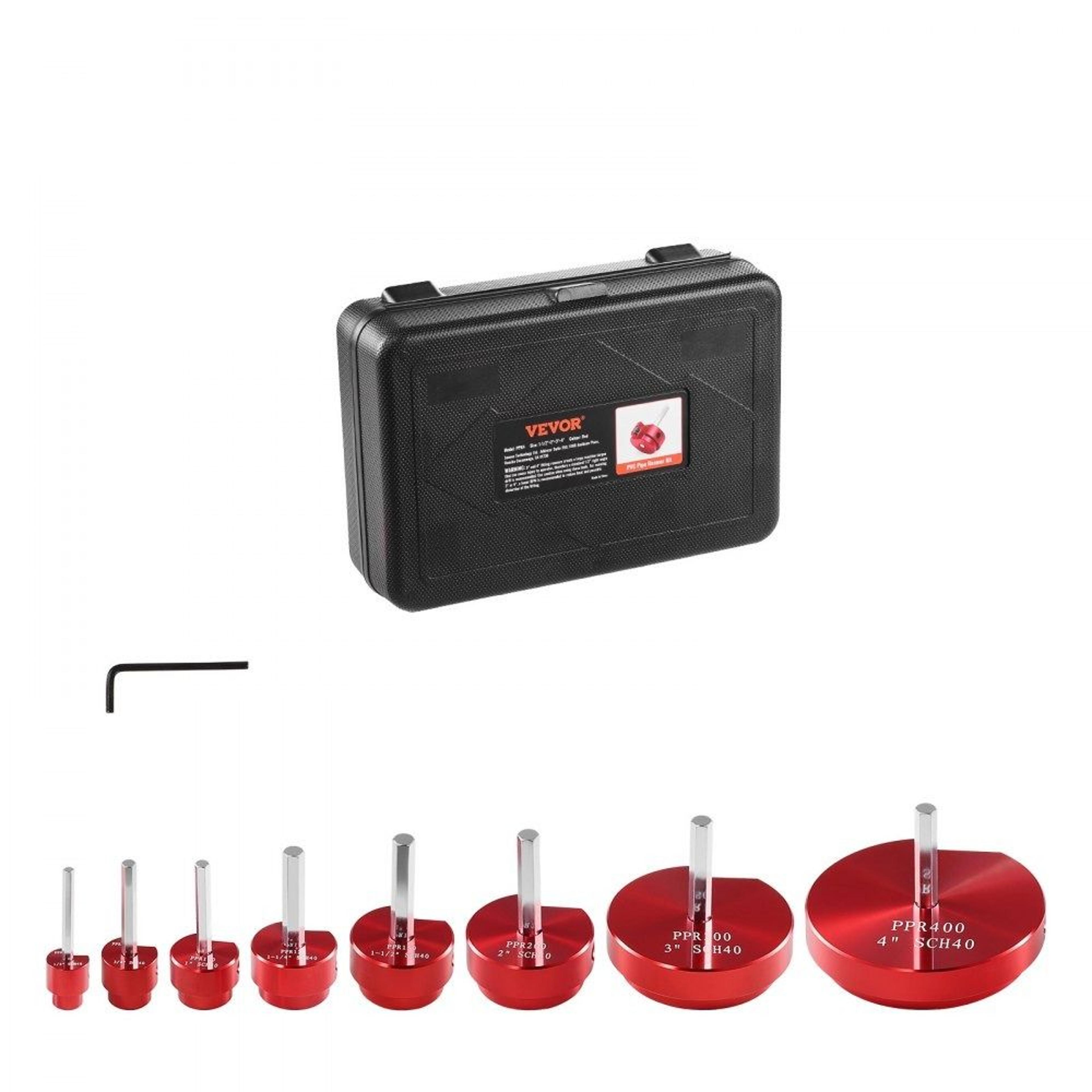 8pcs pvc pipe reamer kit socket saver tool set for pvc cpvc abs pipe fittings repair
