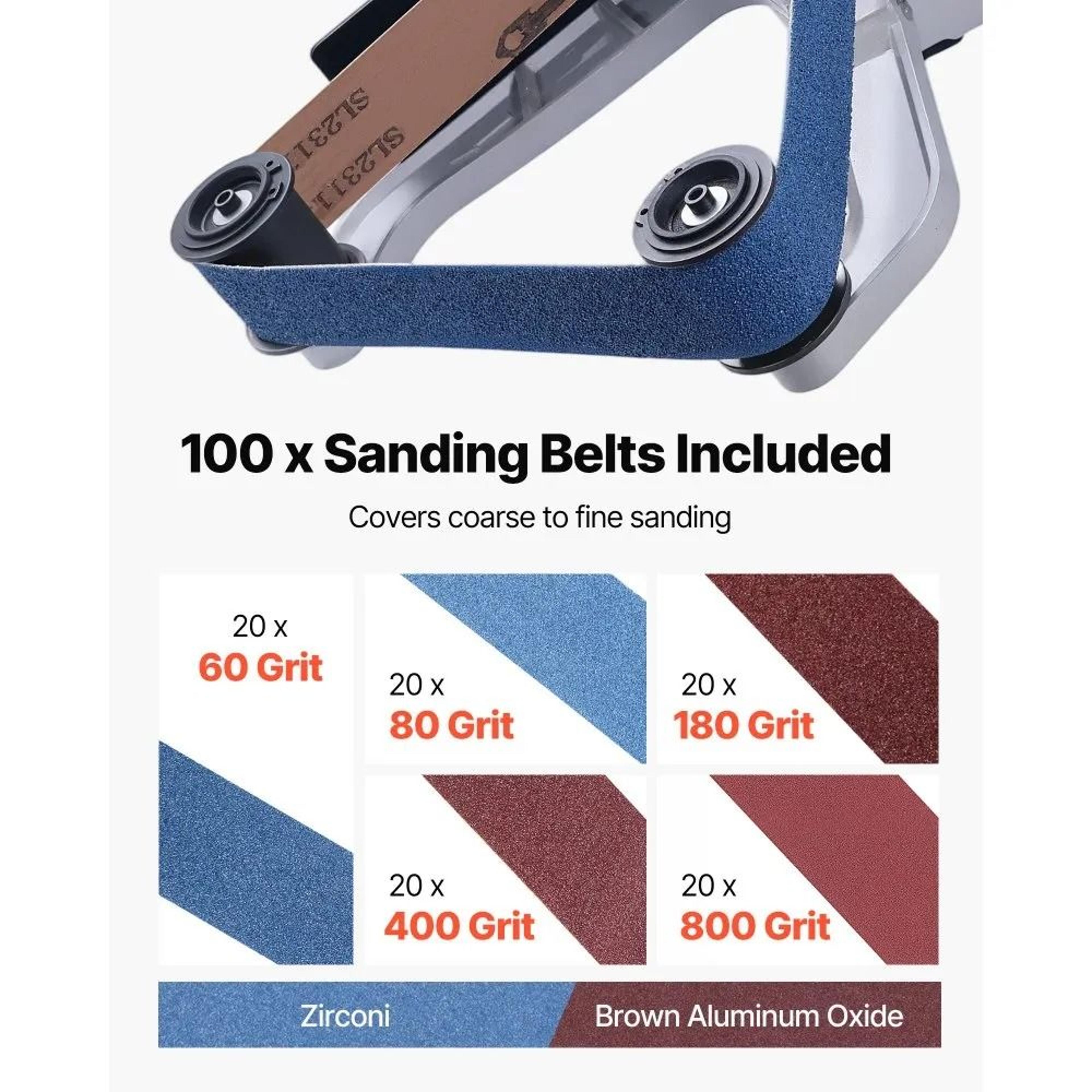 1000W Pipe Tube Polisher Sander With Variable Speed And 100 Sanding Belts 3