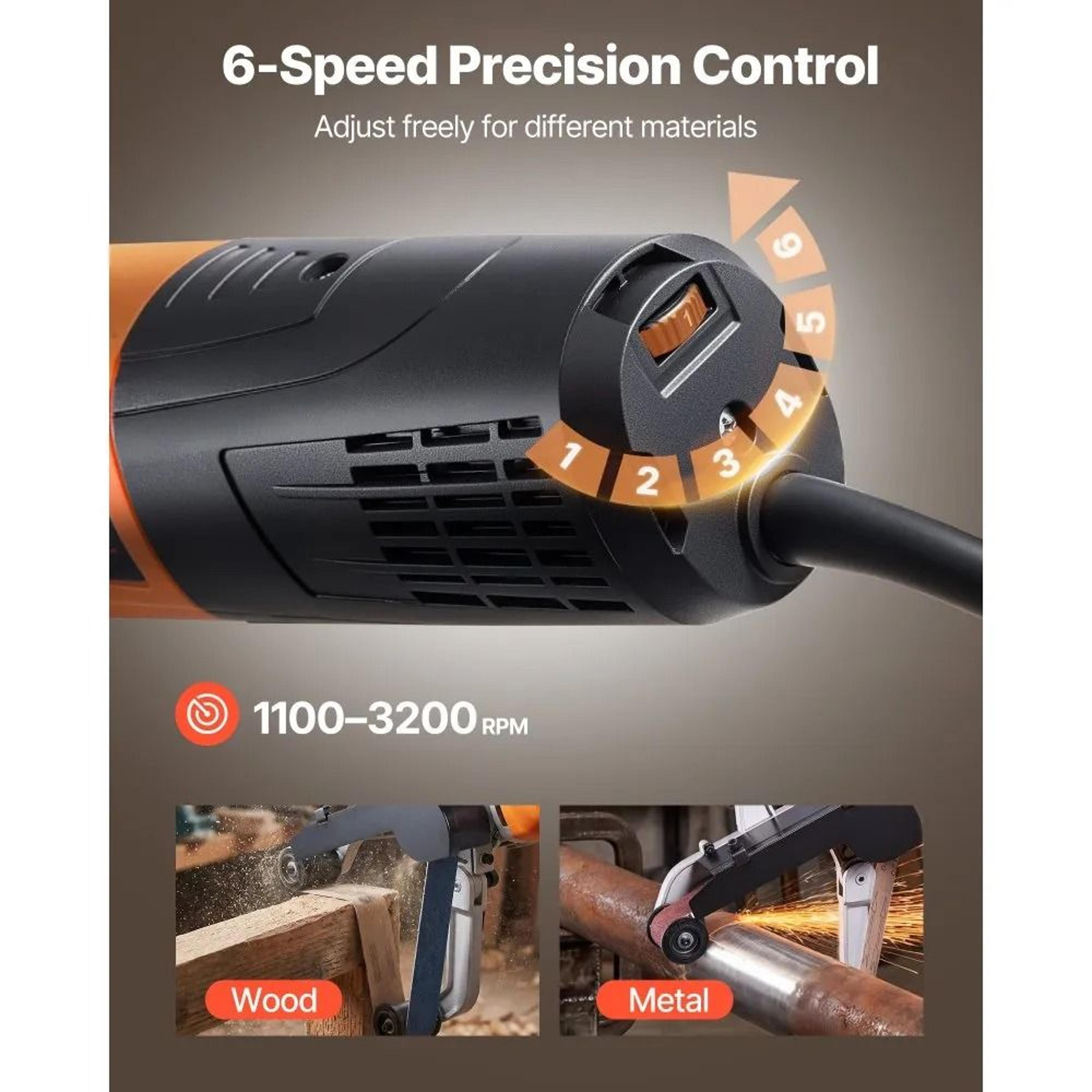 1000W Pipe Tube Polisher Sander With Variable Speed And 100 Sanding Belts 4