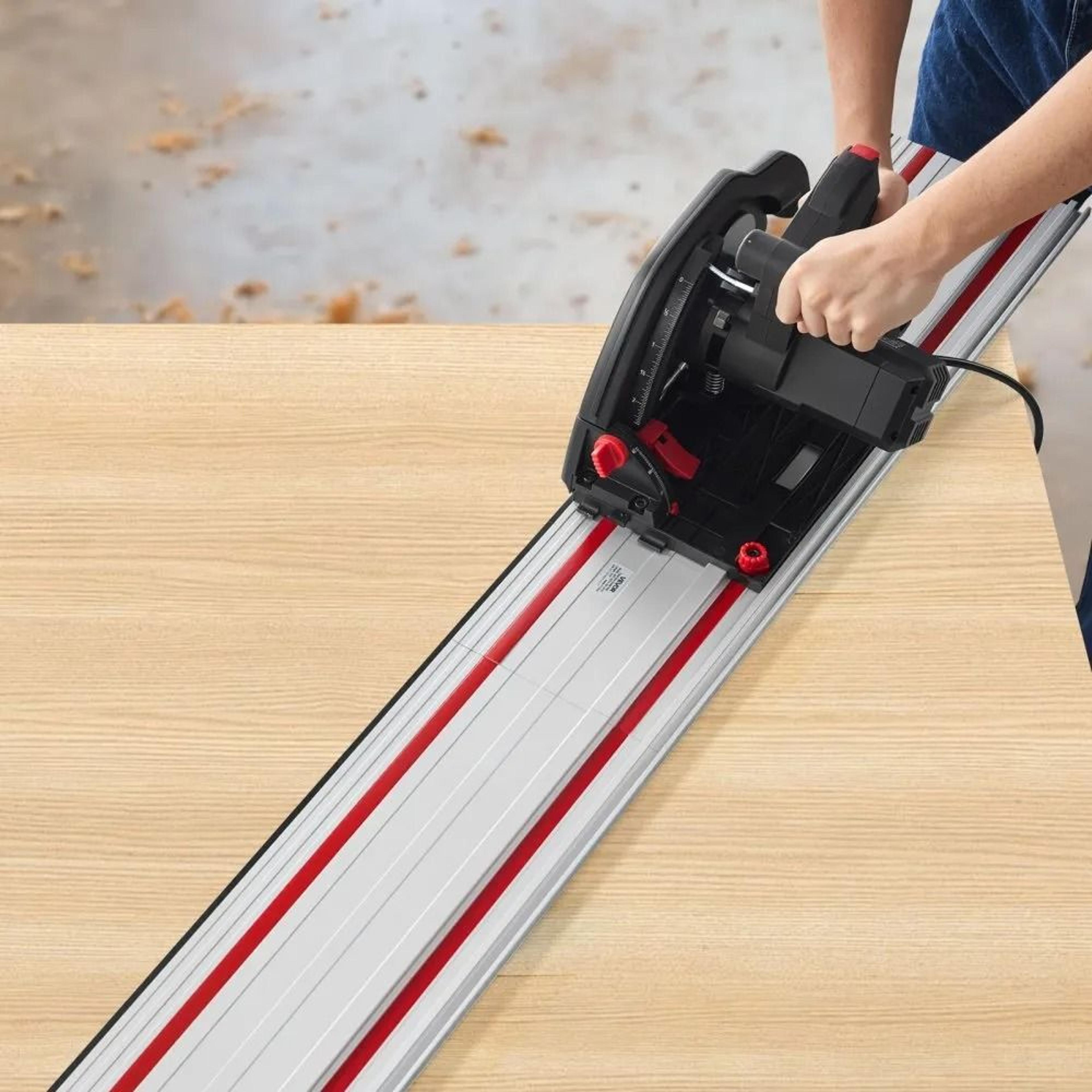 55 Inch Track Saw Guide Rail Kit For Precise Woodworking Cuts 5