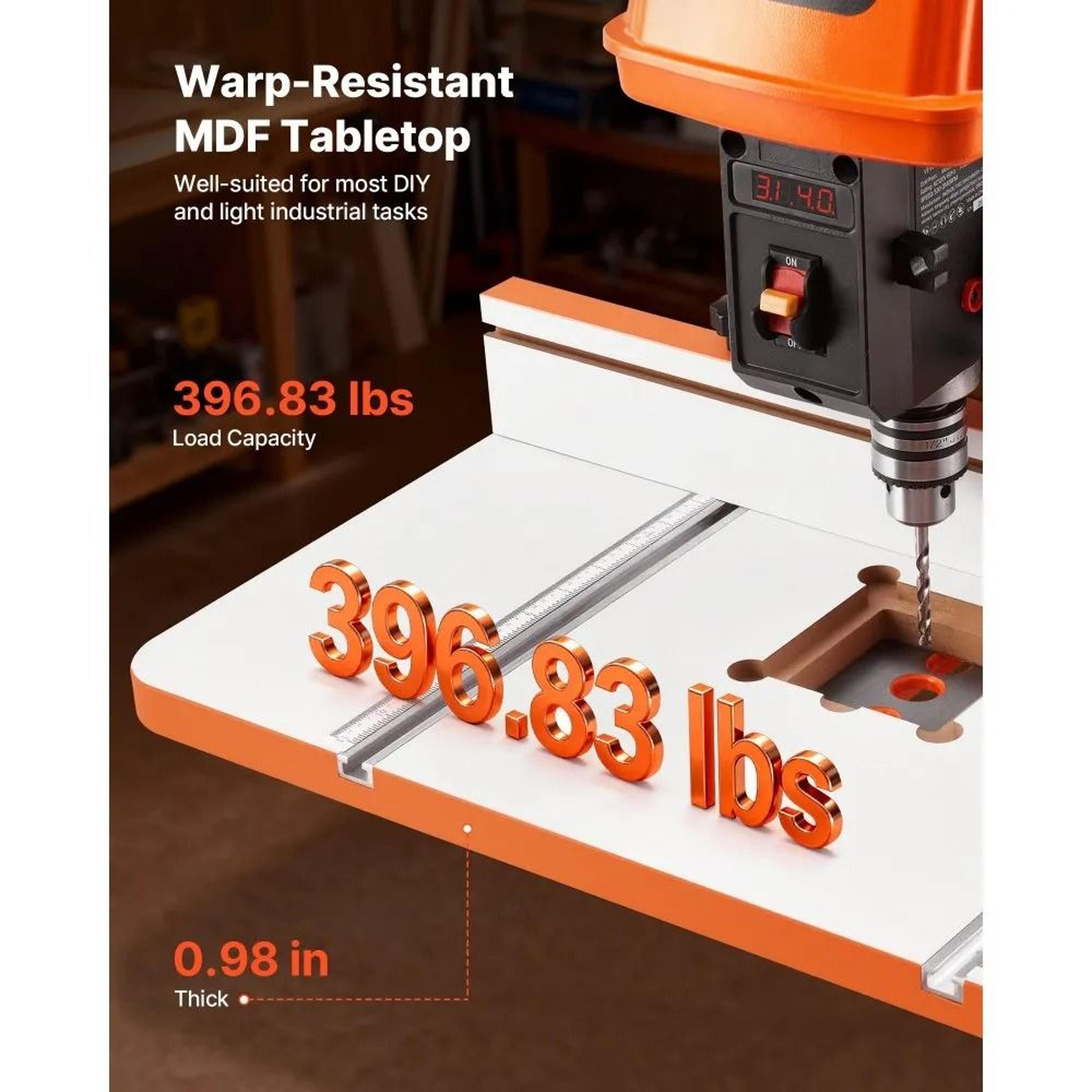 Drill Press Table 24 X 12 Inch With T Slots Adjustable Fence And Stop Block 1